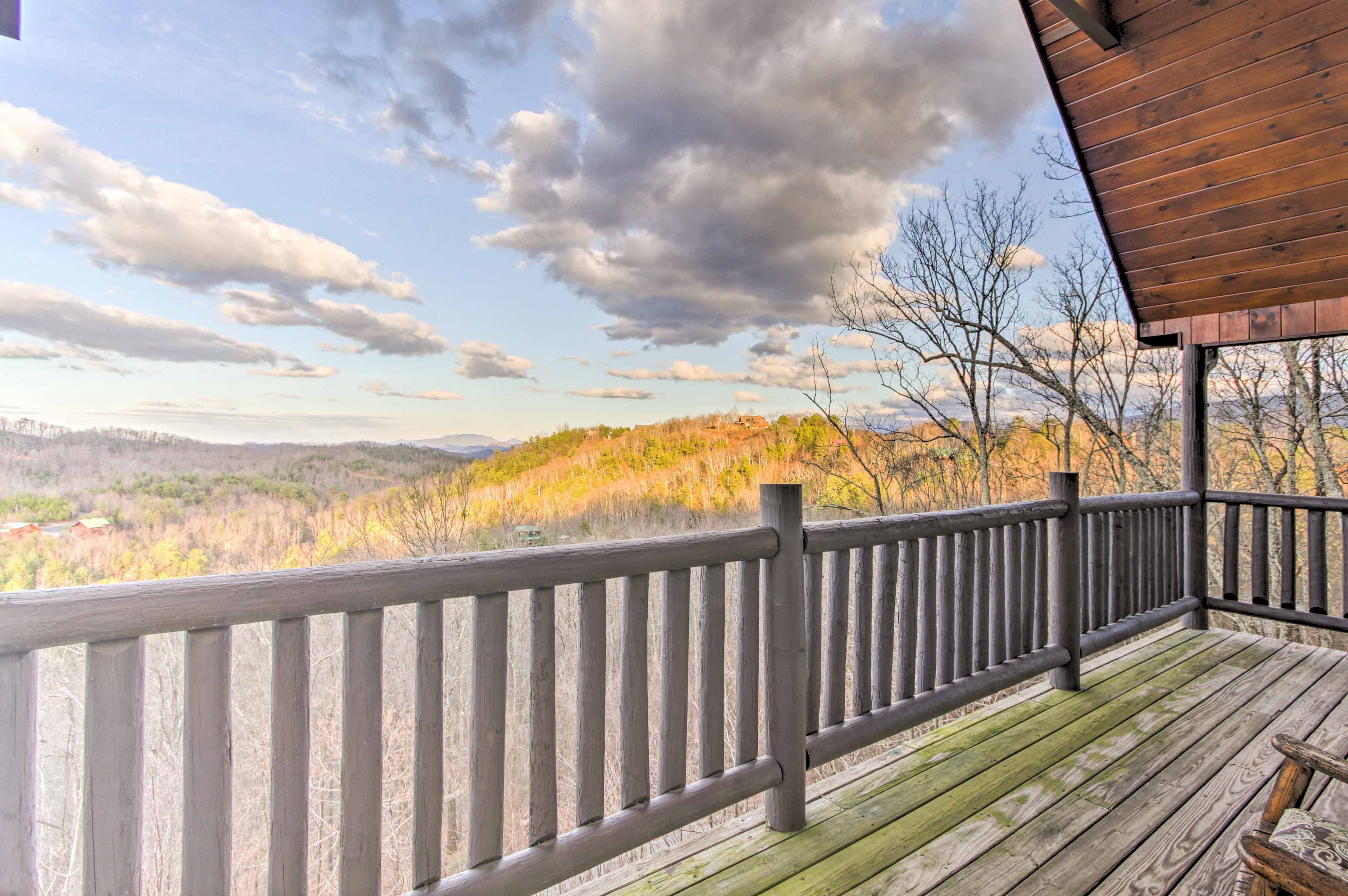 Gaze out at the mountains!
