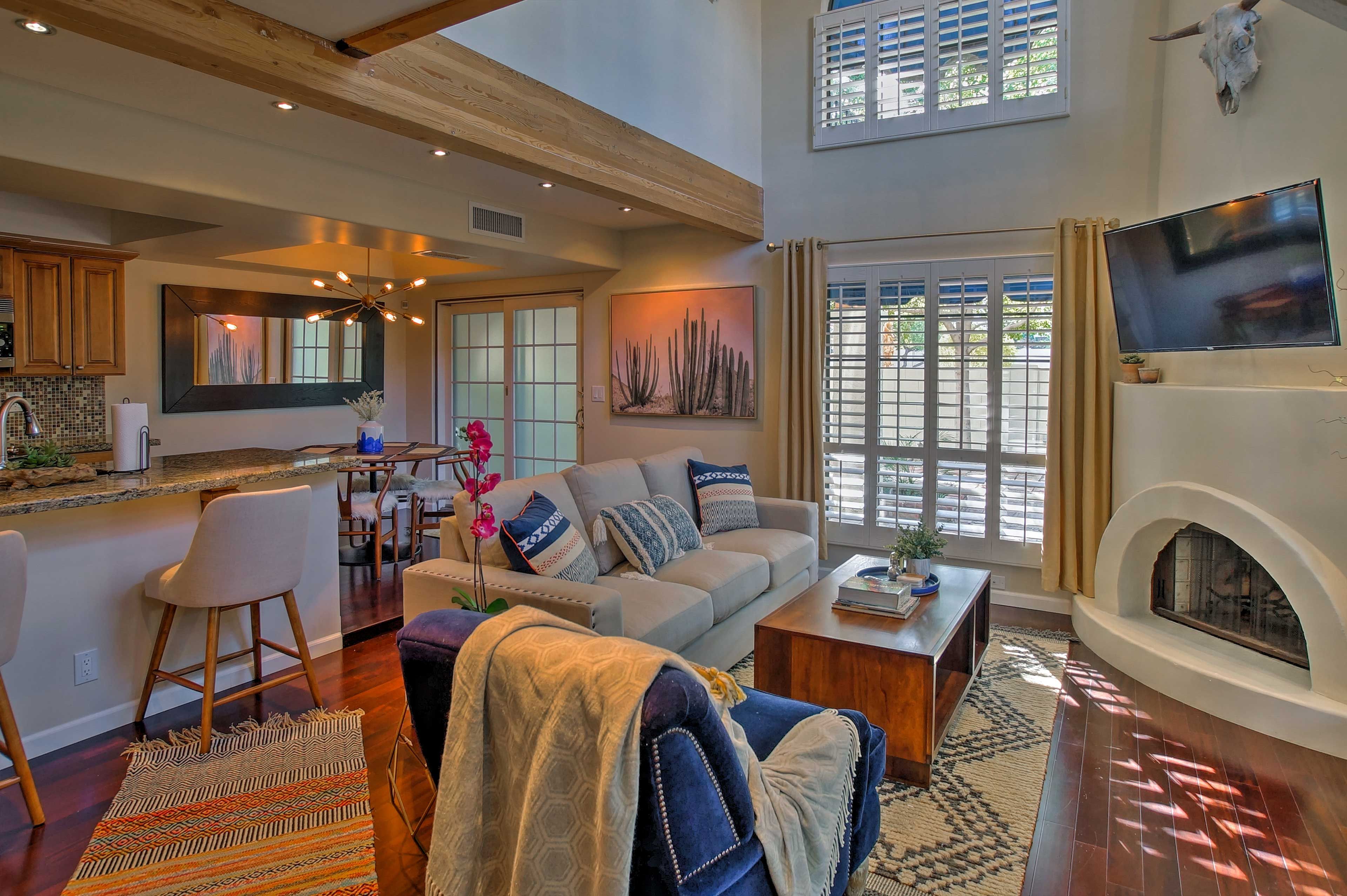 The interior features over 1,000 square feet of professionally designed space.