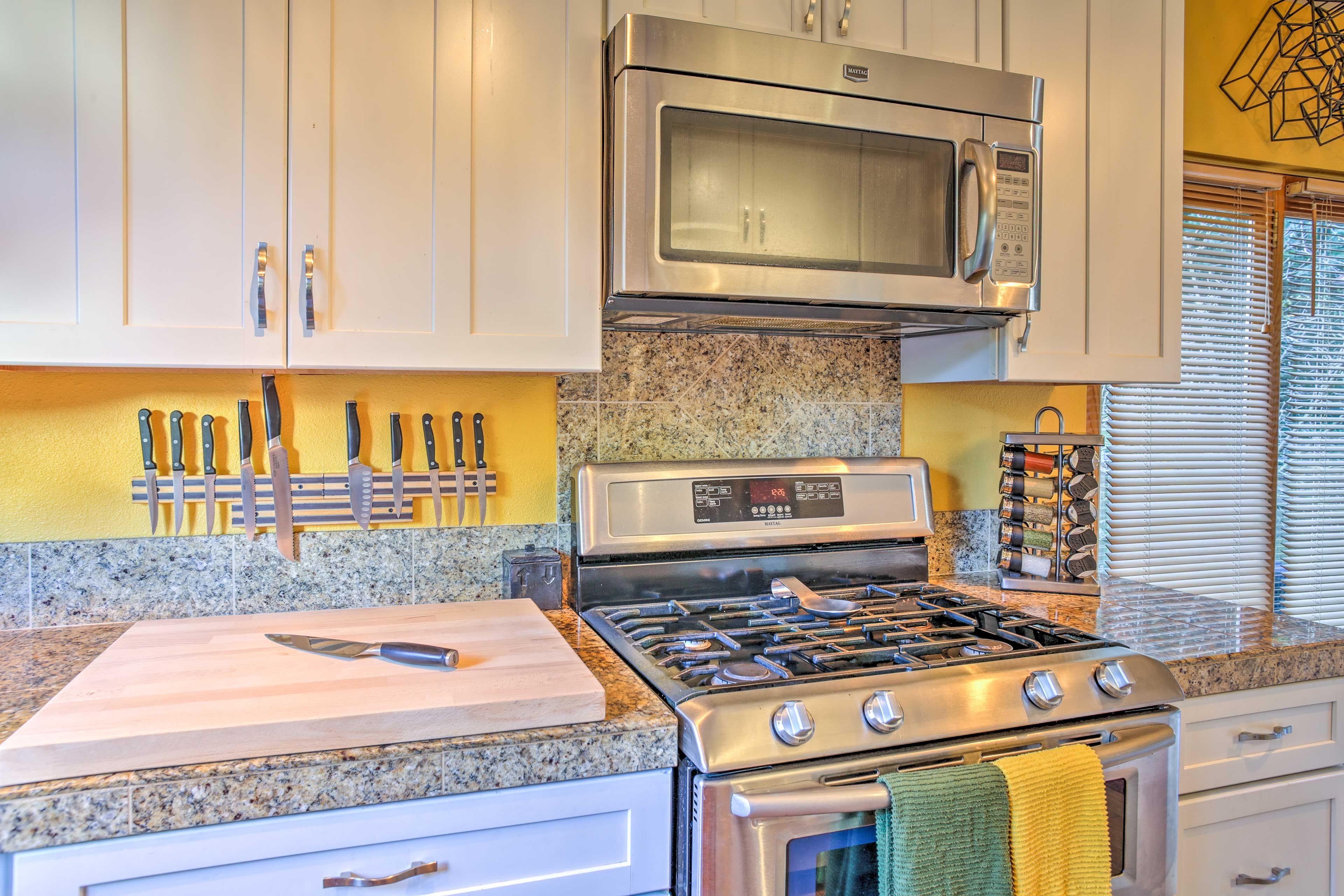 Cooking tools are provided!