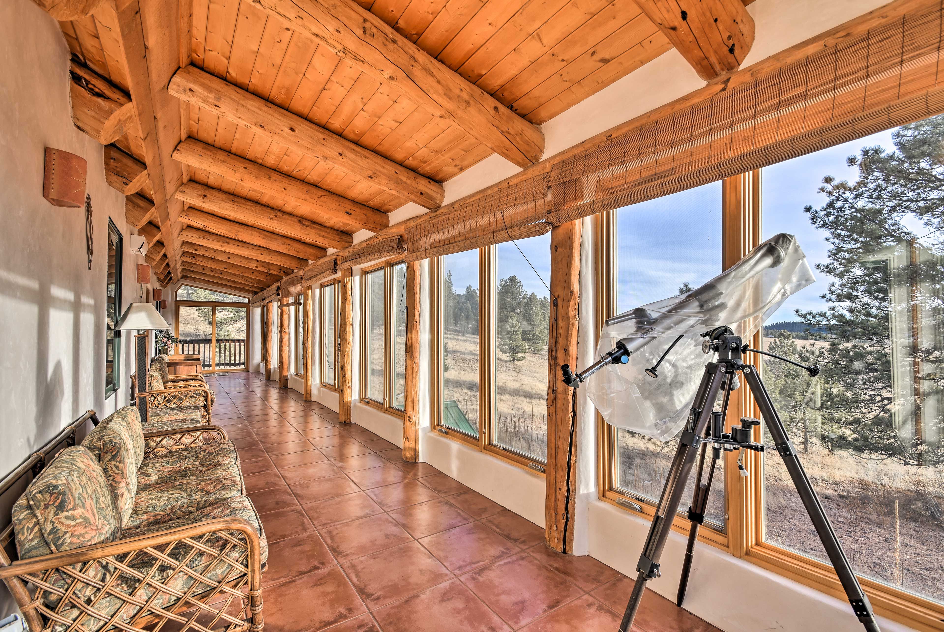 This home sleeps up to 12 traveleres and offers RV parking with amp hook-up.