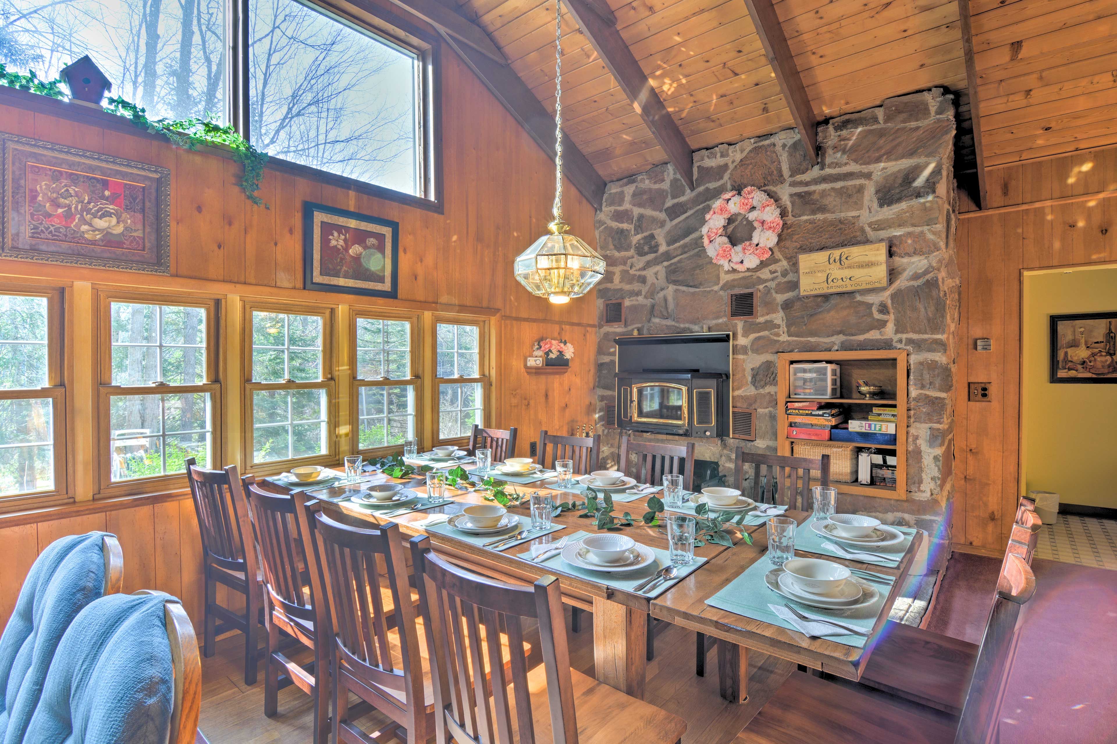 Enjoy a board game after dinner.