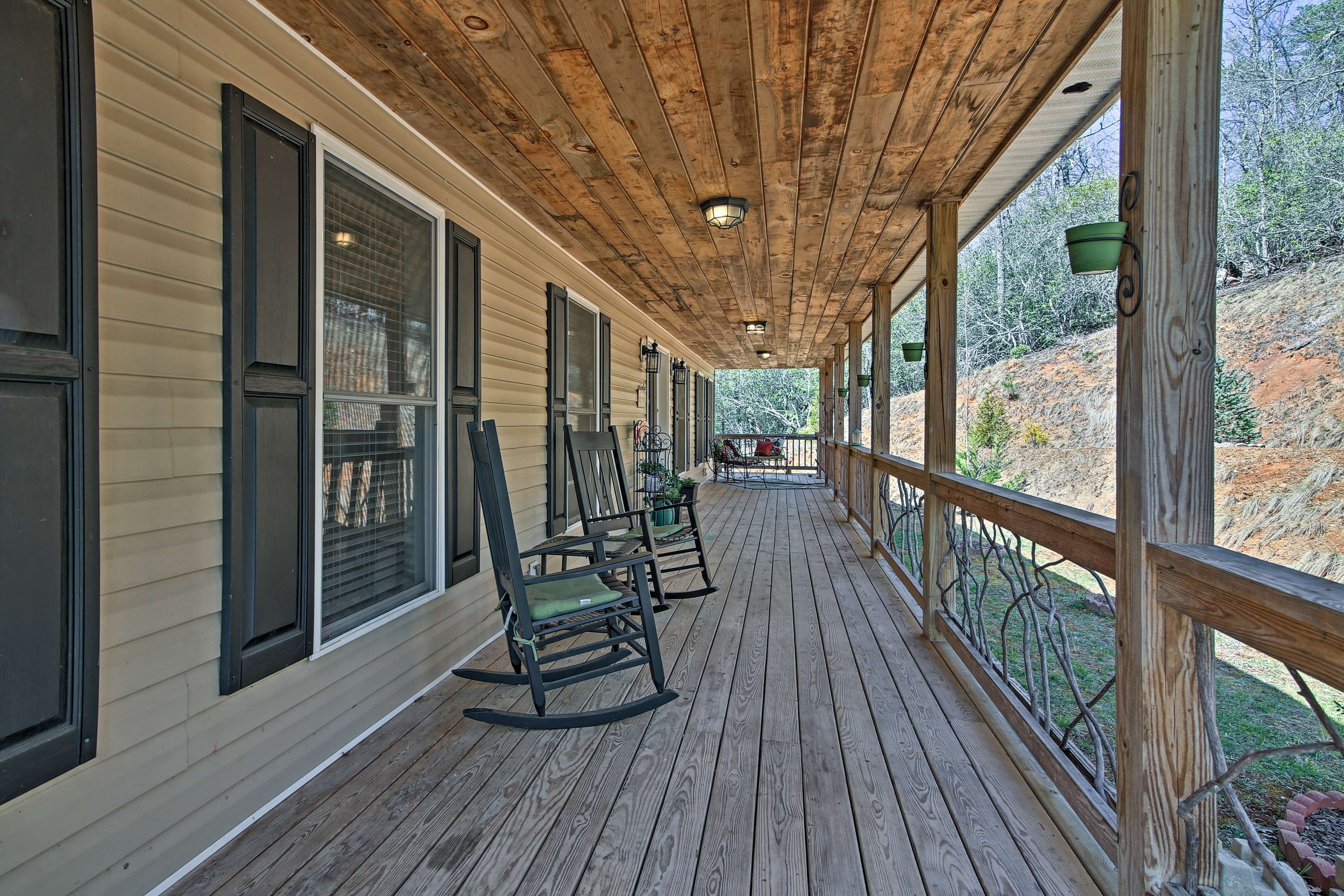 Start your mornings with a coffee on the first-floor deck.