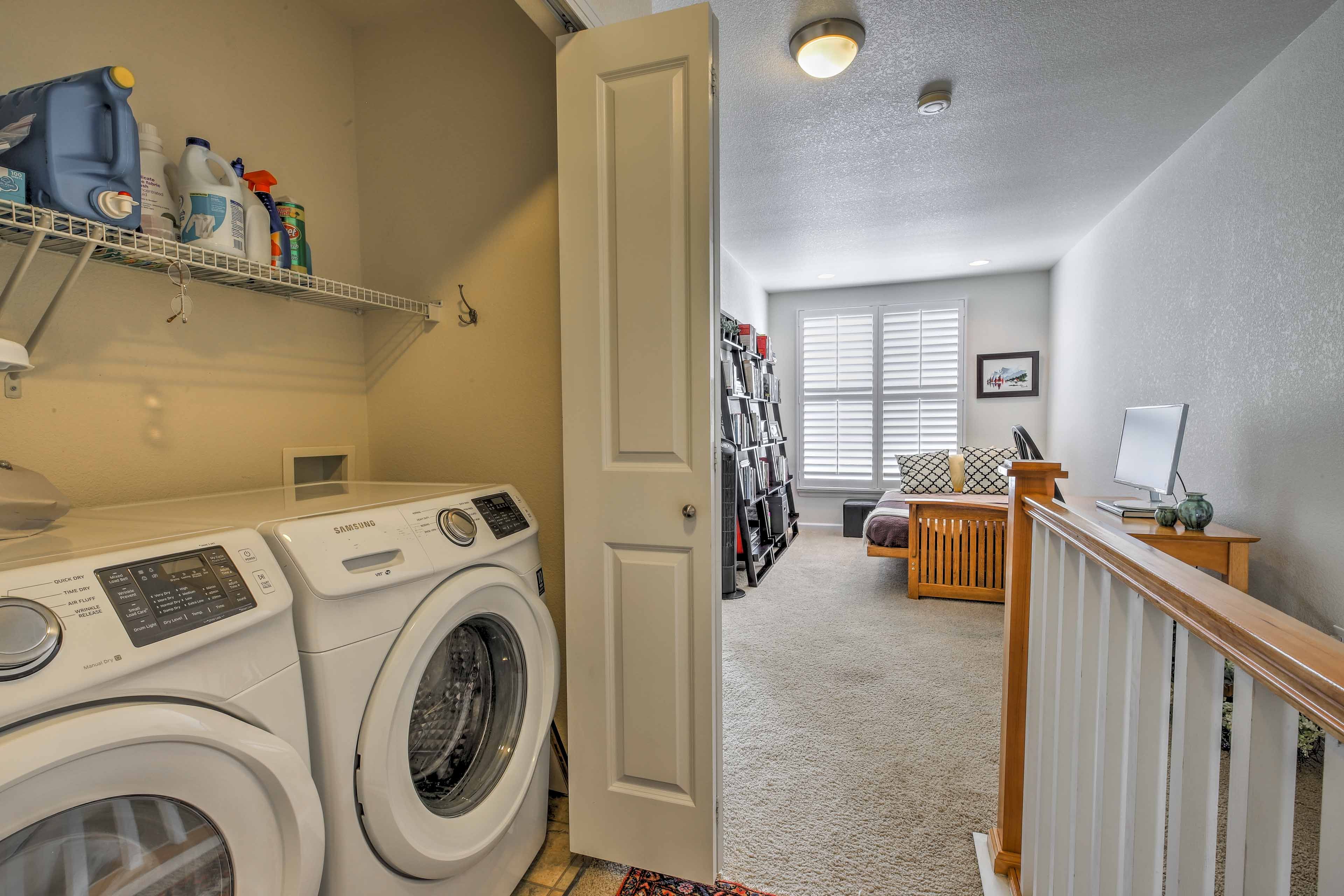 You’ll feel right at home with the addition of in-unit laundry machines.