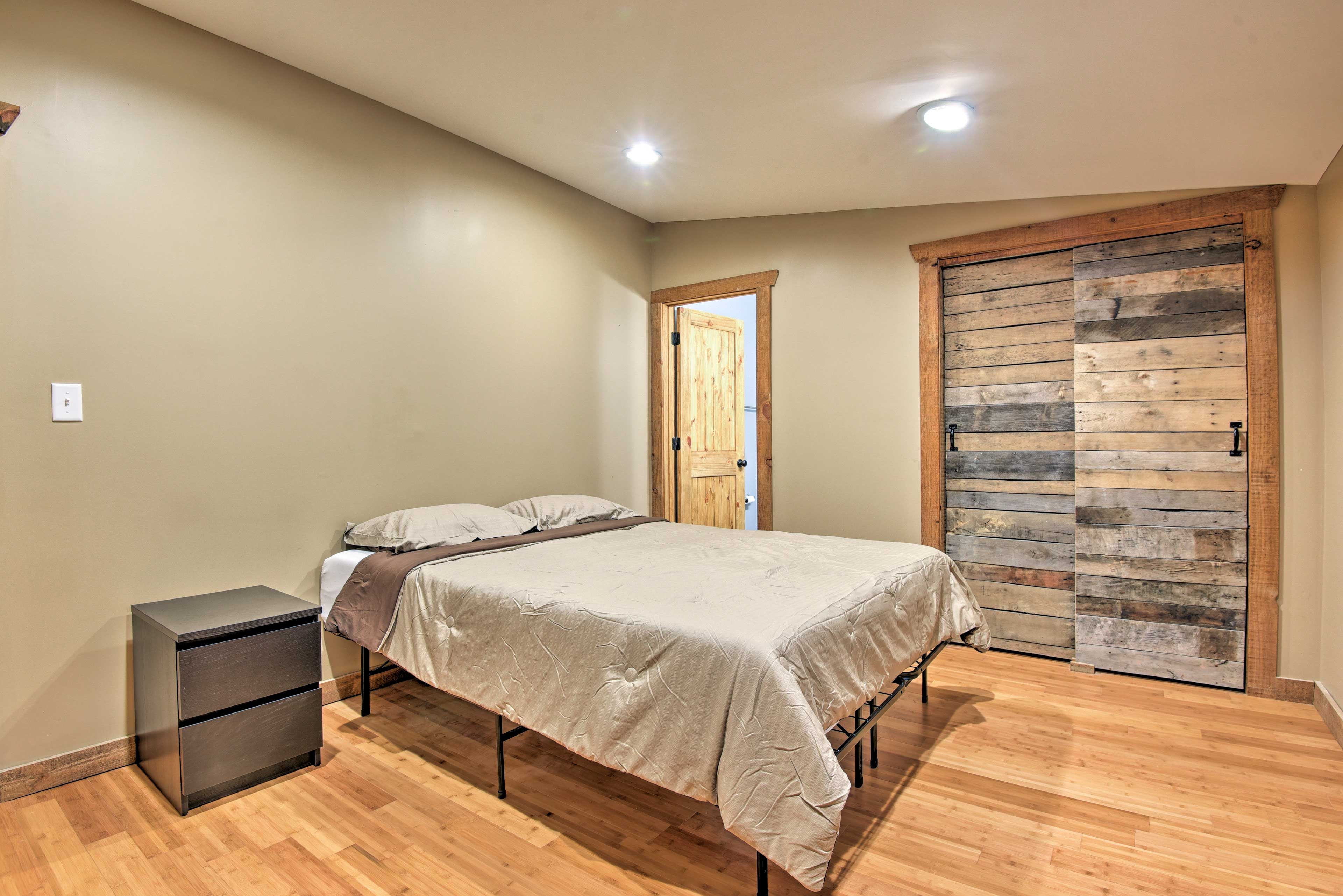 The room features an en-suite bathroom.