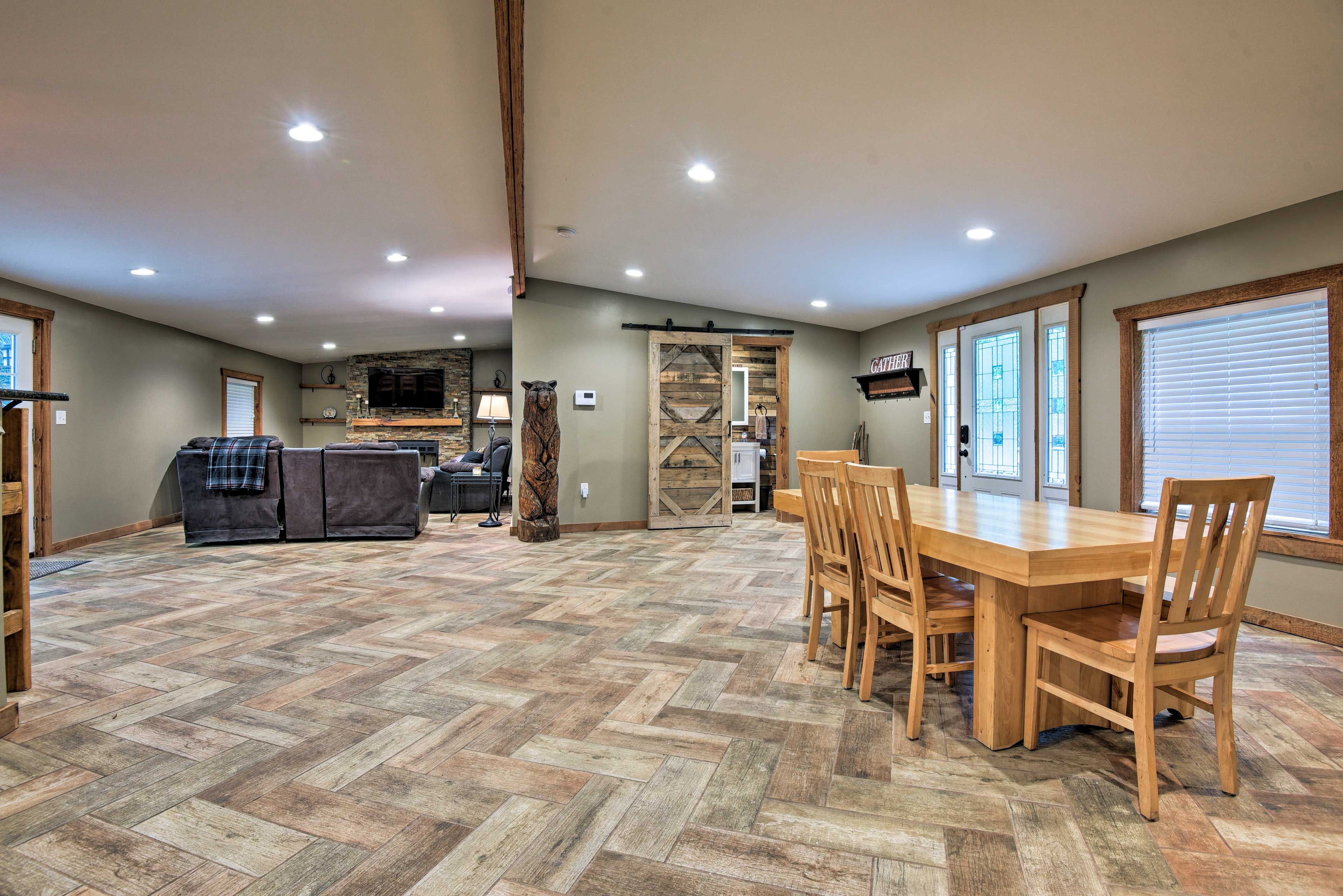 The large living area is perfect for the whole family!