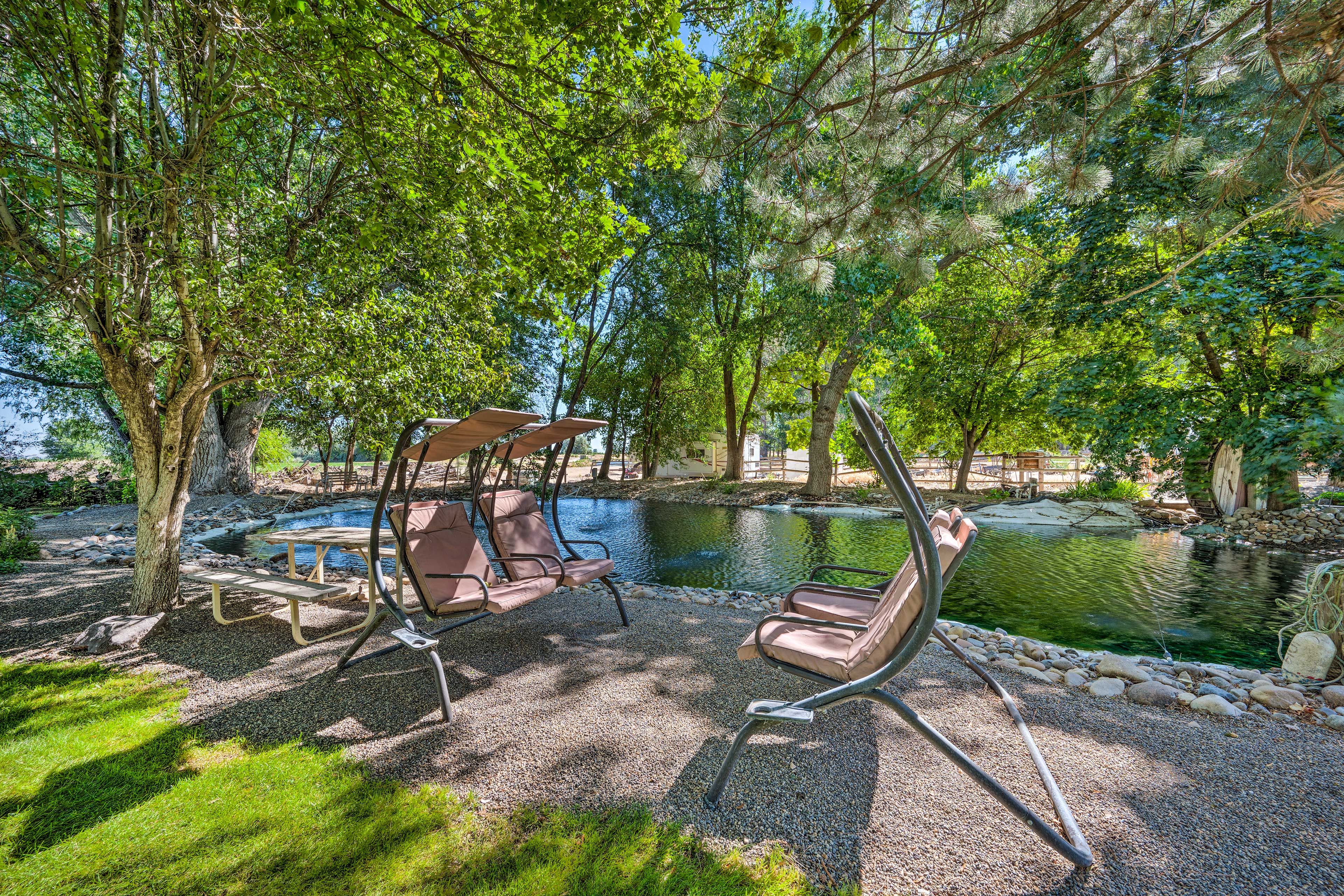 Outdoor Space | Pond | Picnic Table