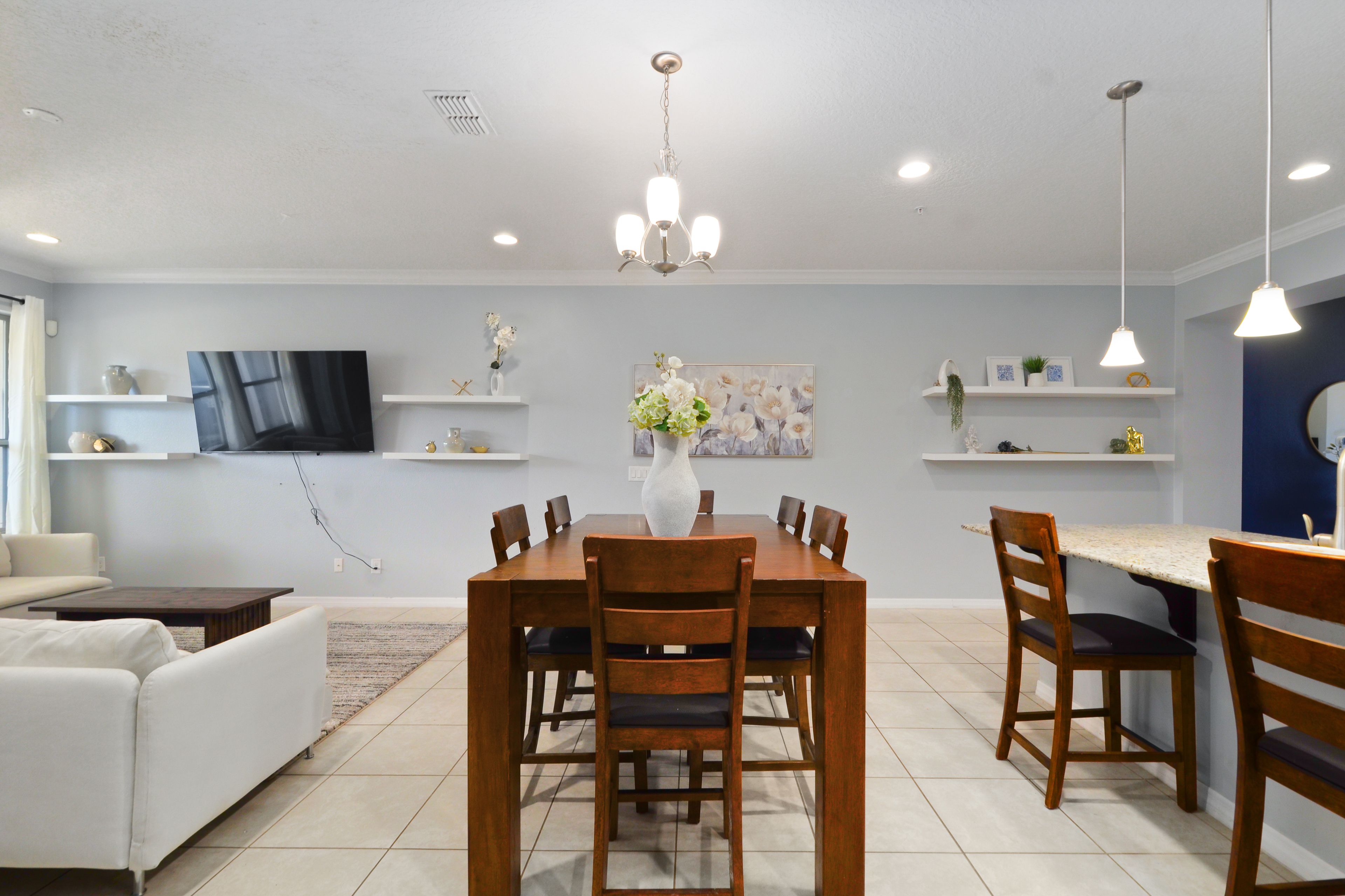 Dining Area | Dishware & Flatware | 1st Floor