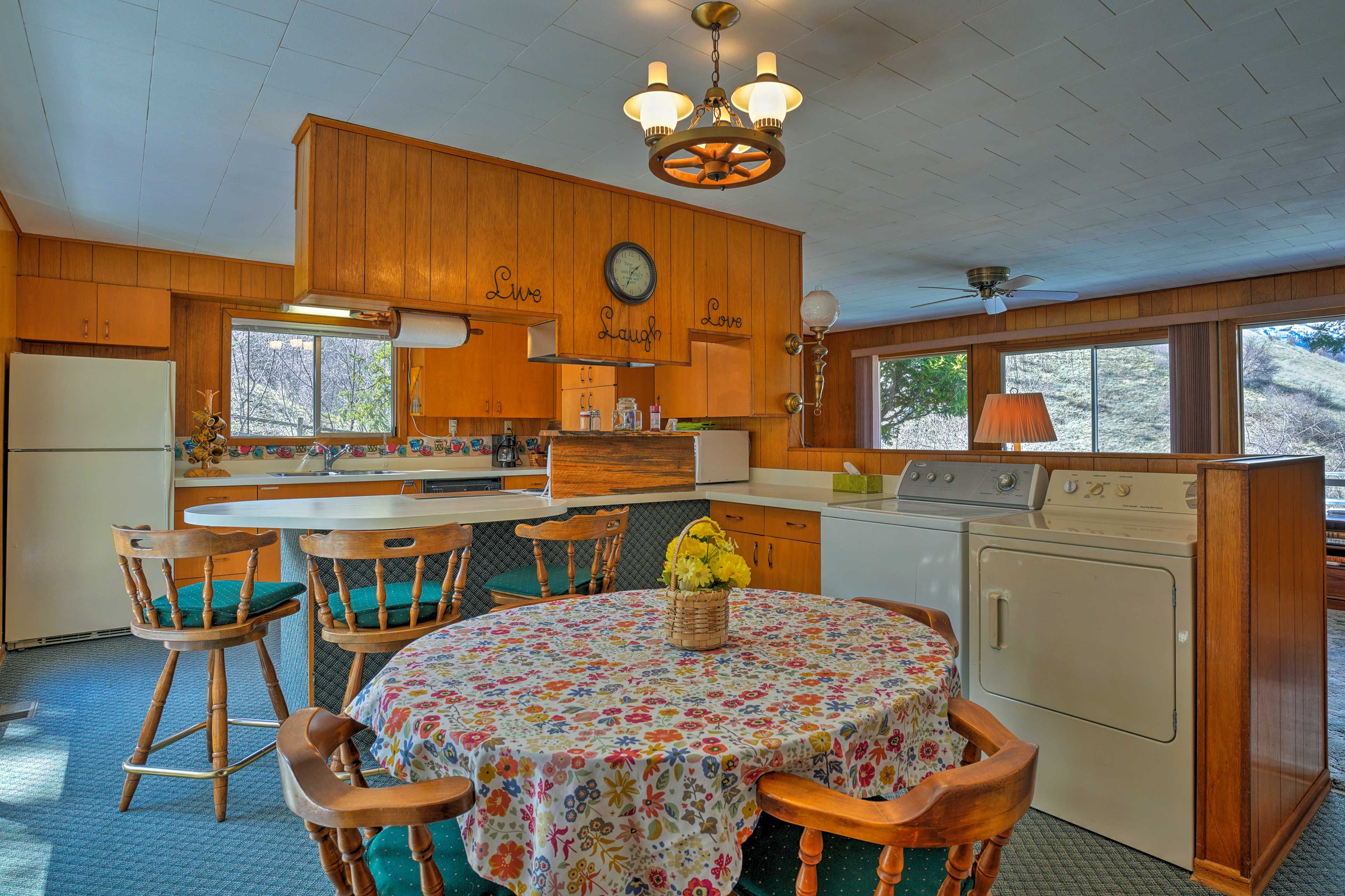 Share meals at this cute dining table.