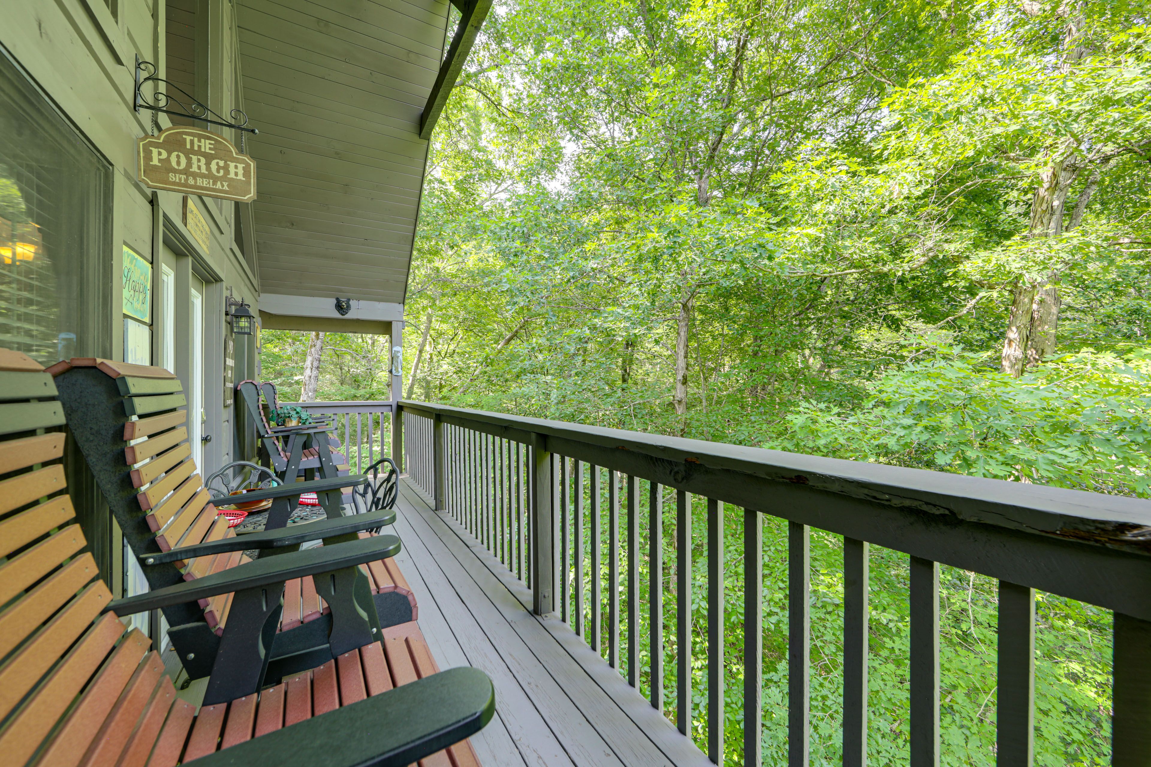 Private Deck | Rocking Chairs