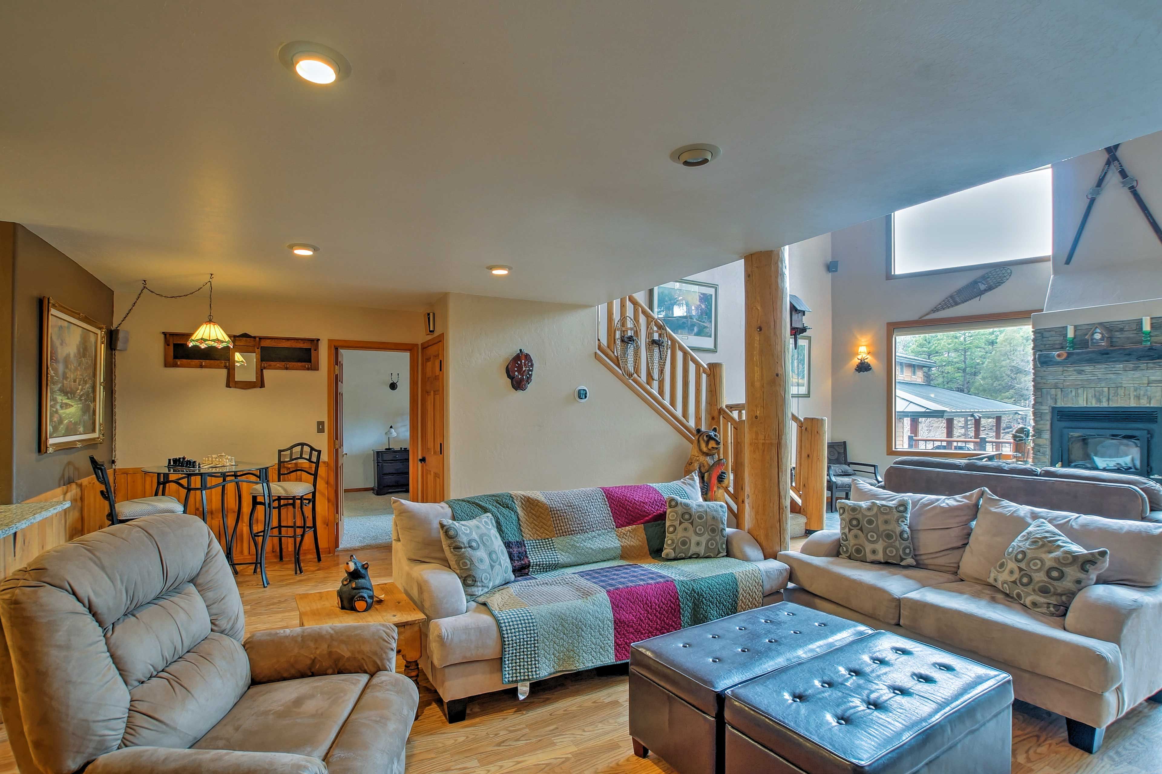 Plush furnishings invite you to unwind in style.