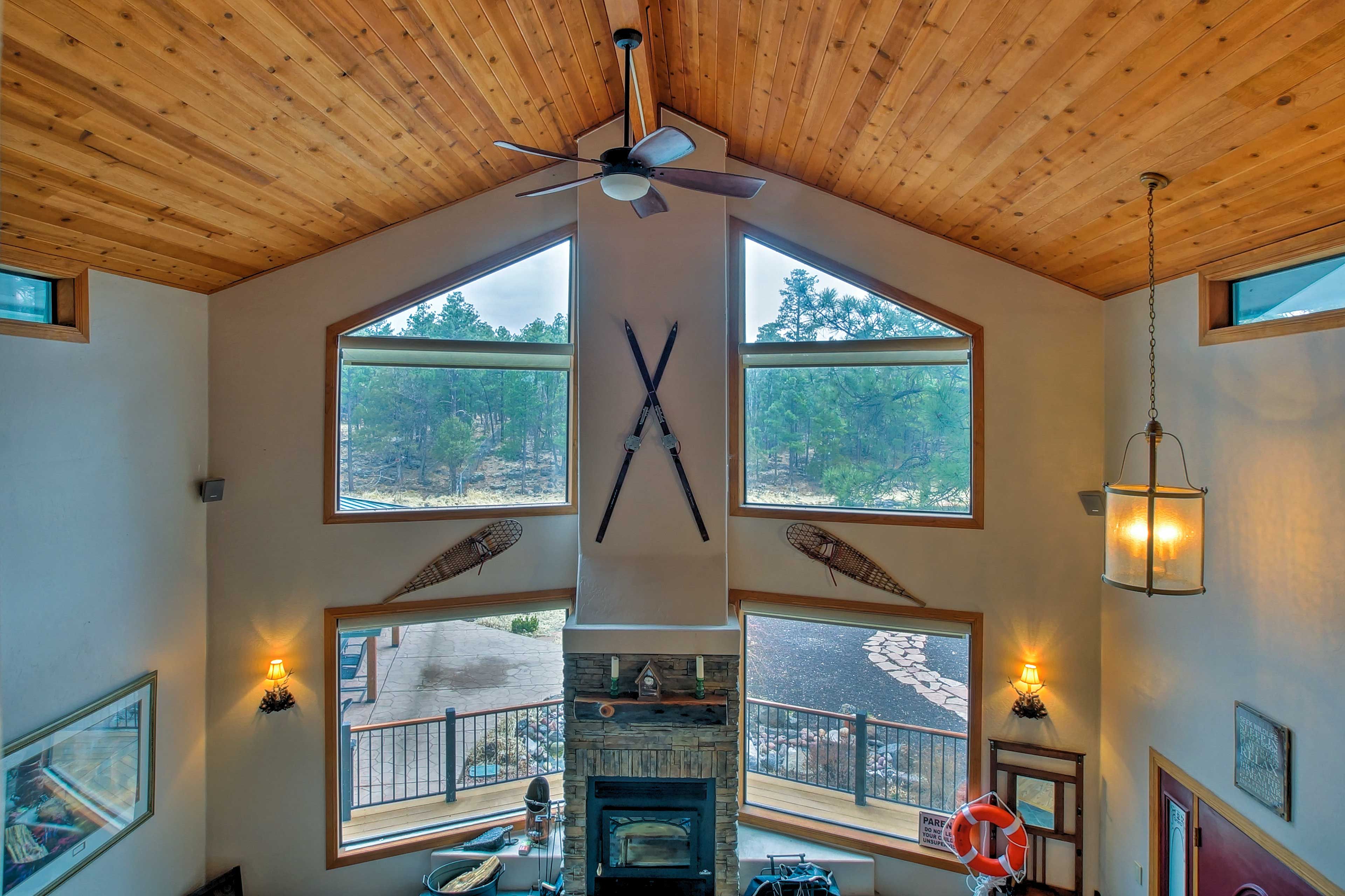 Look out to incredible lake views!