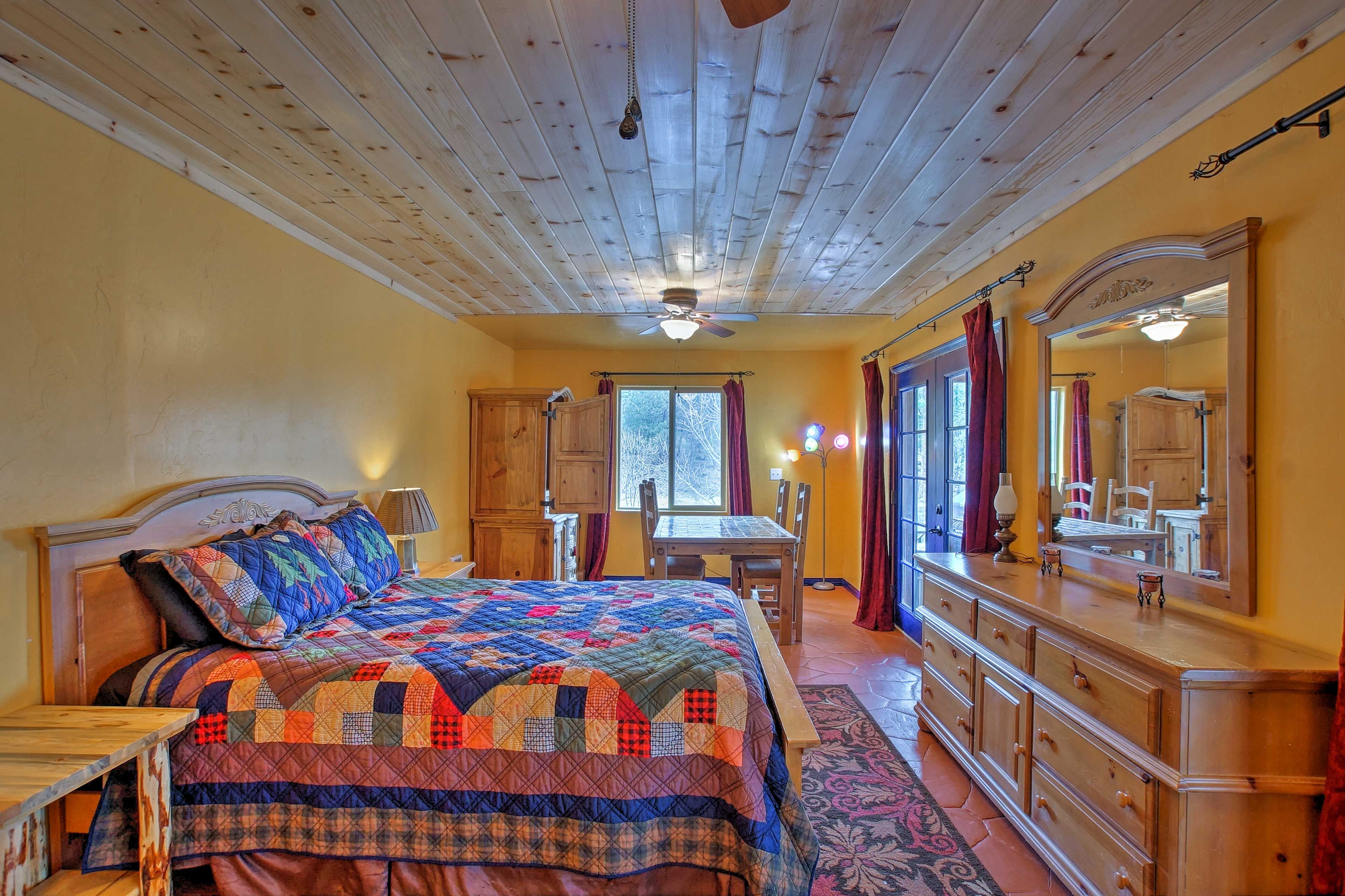 This separate casita provides a peaceful respite for 2.