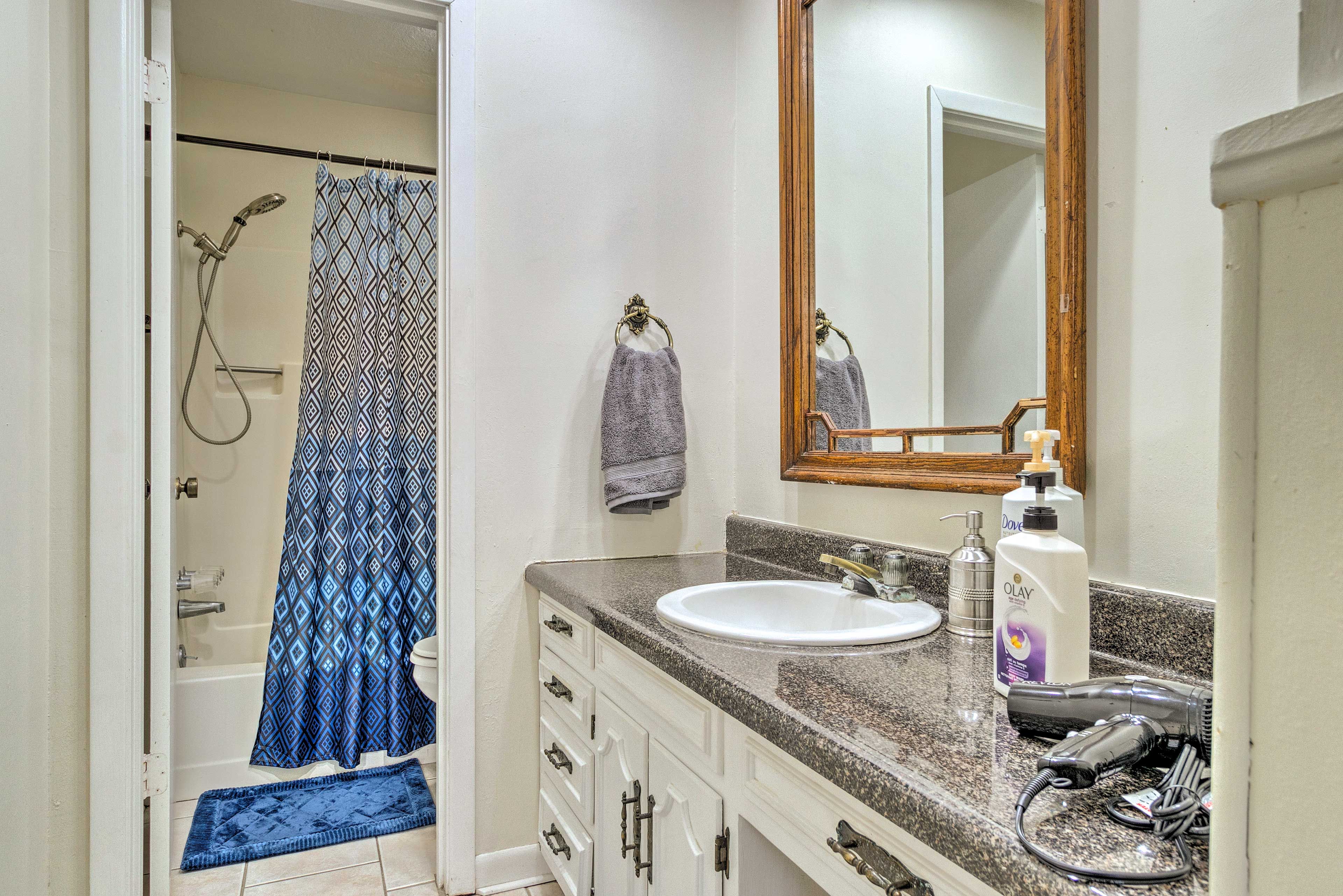 After a day outdoors, shower off in the private en-suite bathroom.