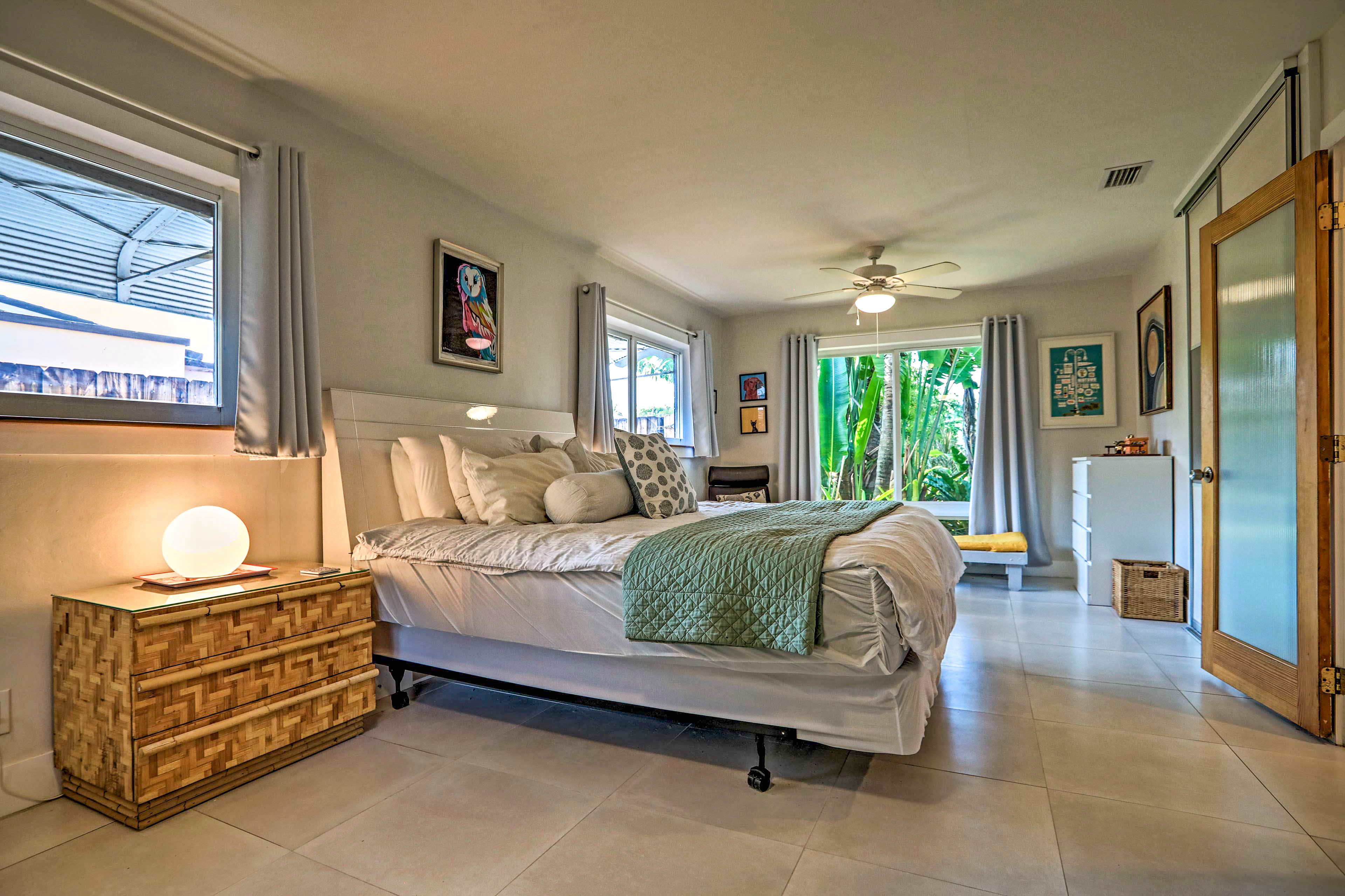 This plush bed invites nights of easy rest!