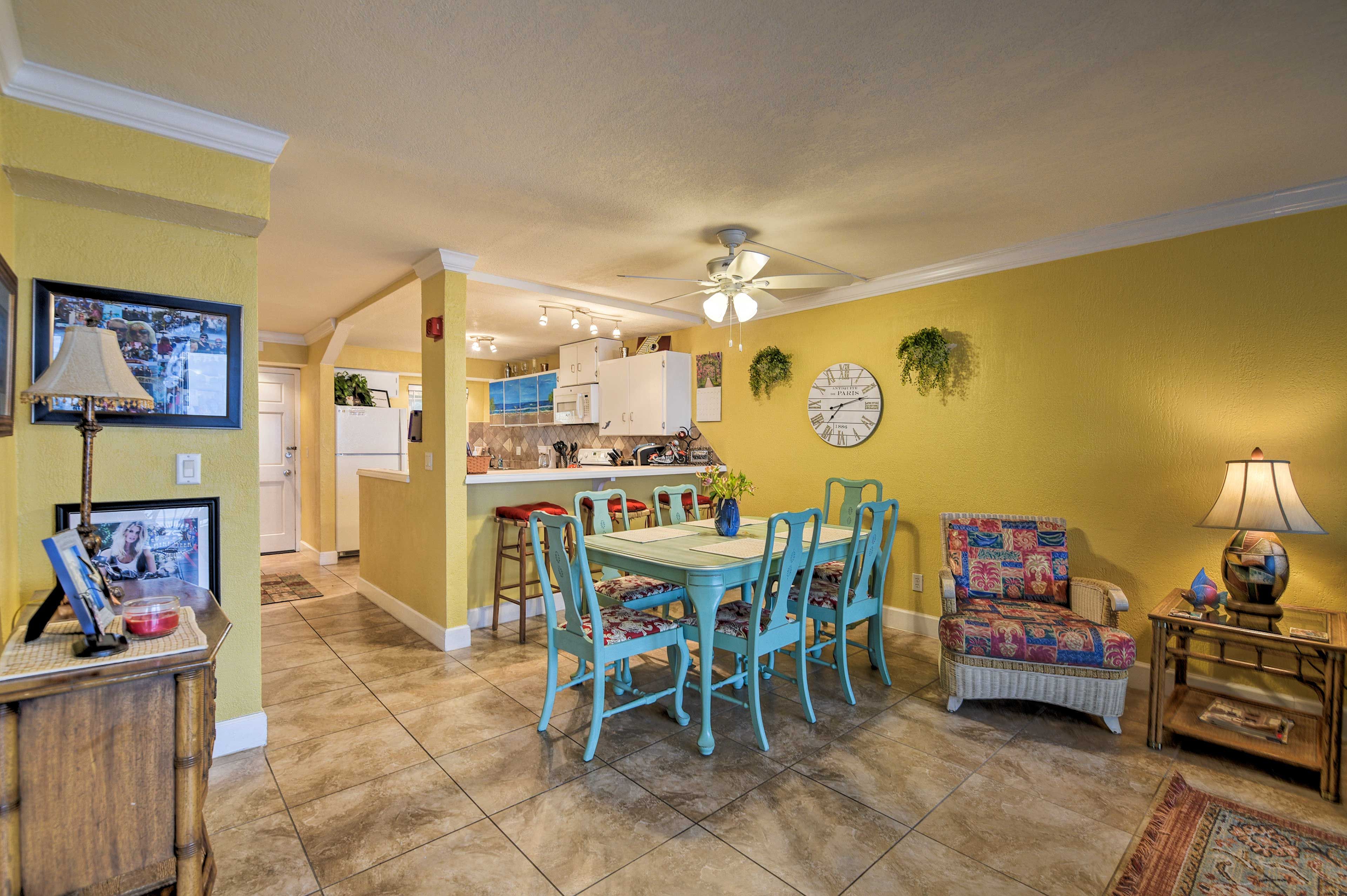 The open-concept layout makes communication more than easy.