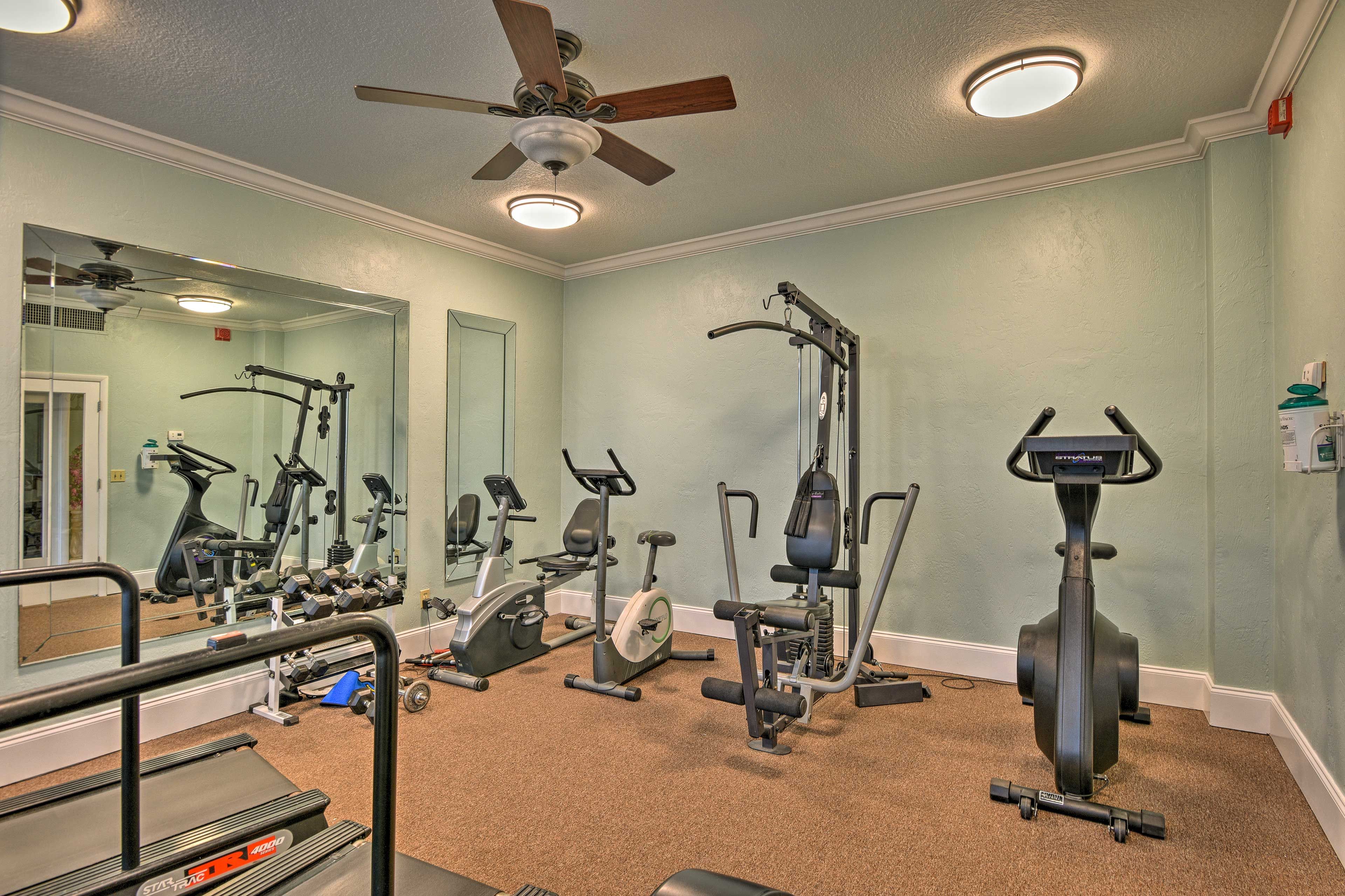 A community fitness room is available for your use.