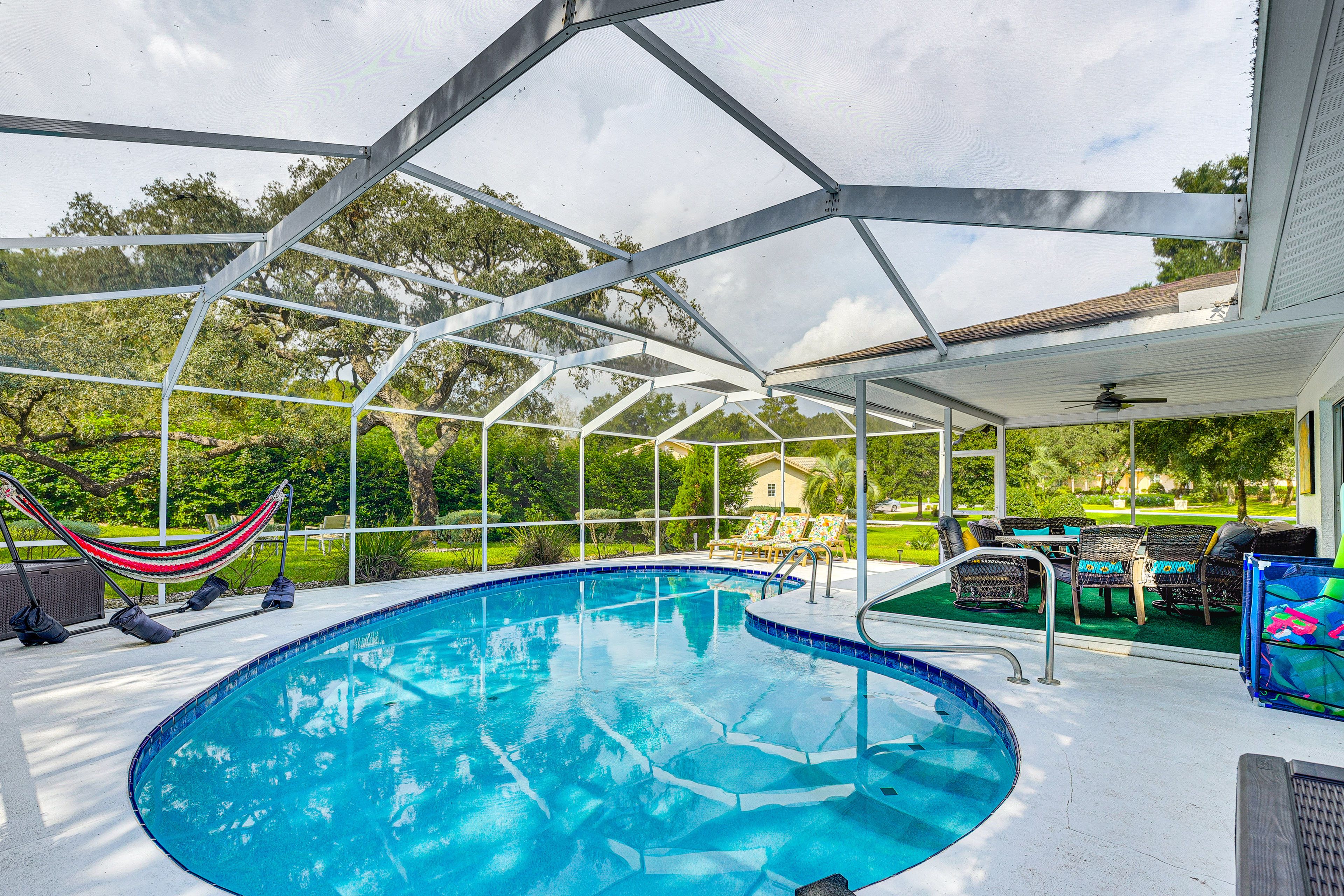 Lanai | Private Pool | Lounge Seating | Hammock