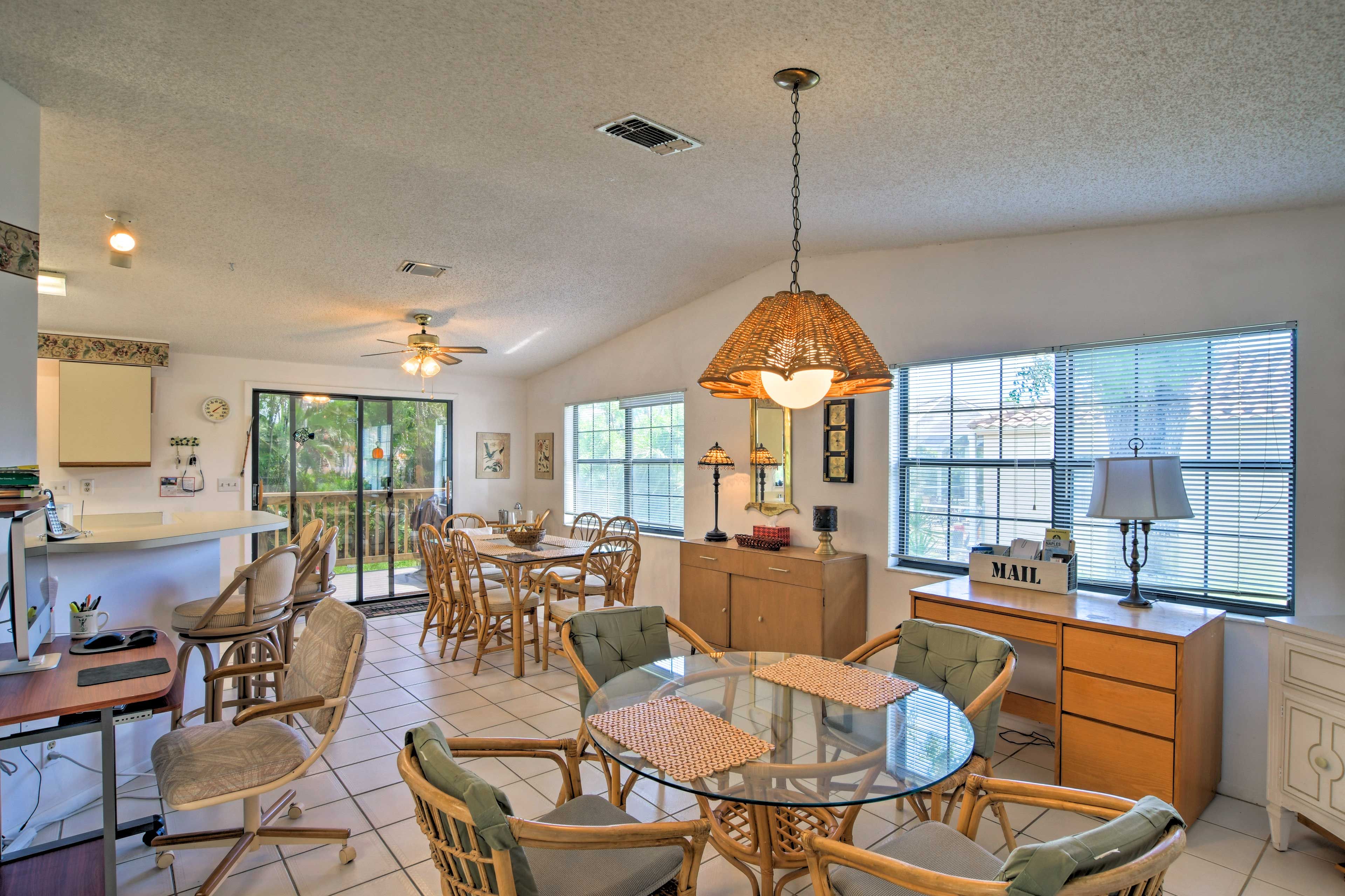 This spacious home is perfect for a group of 6.
