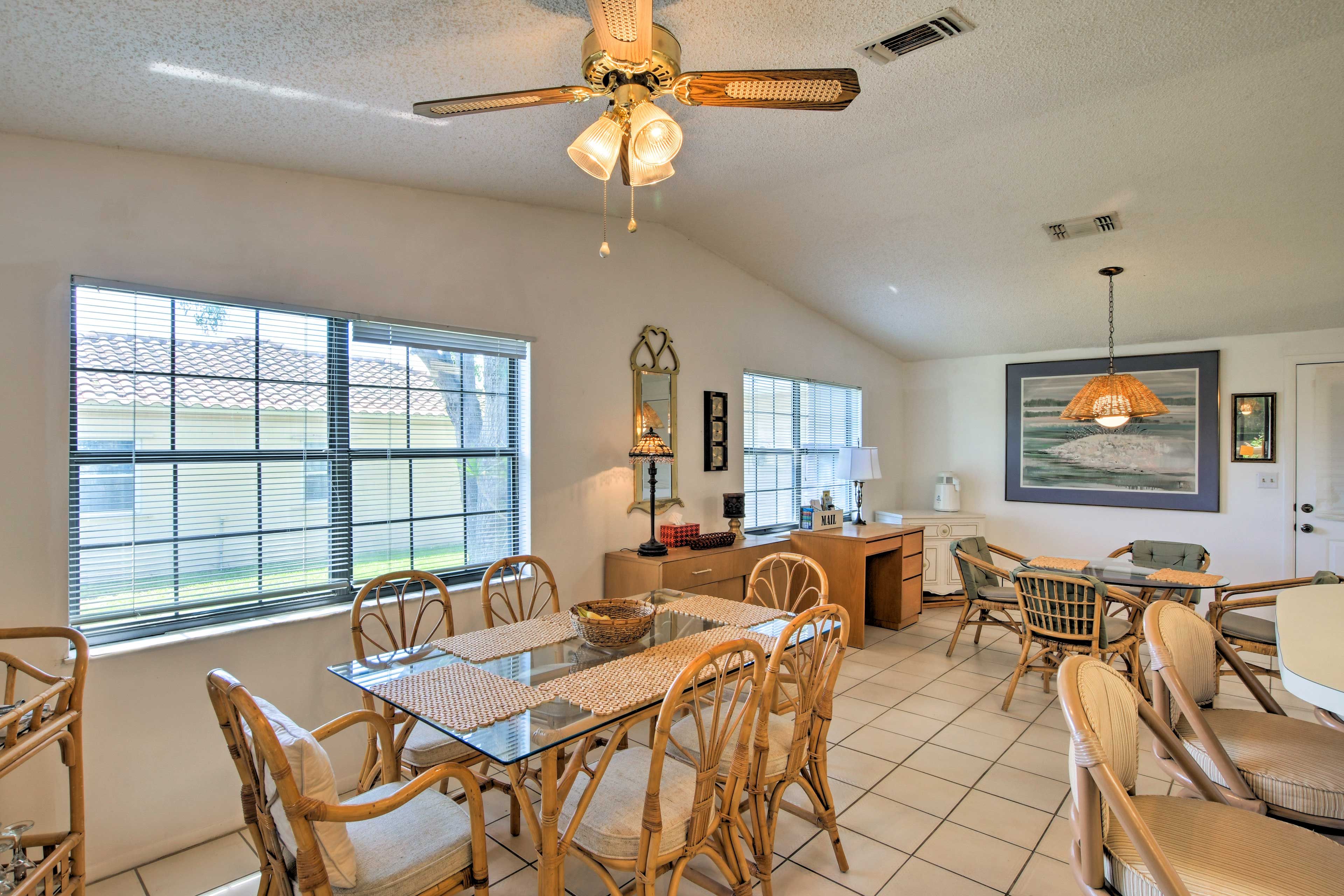 This home is spacious and bright.