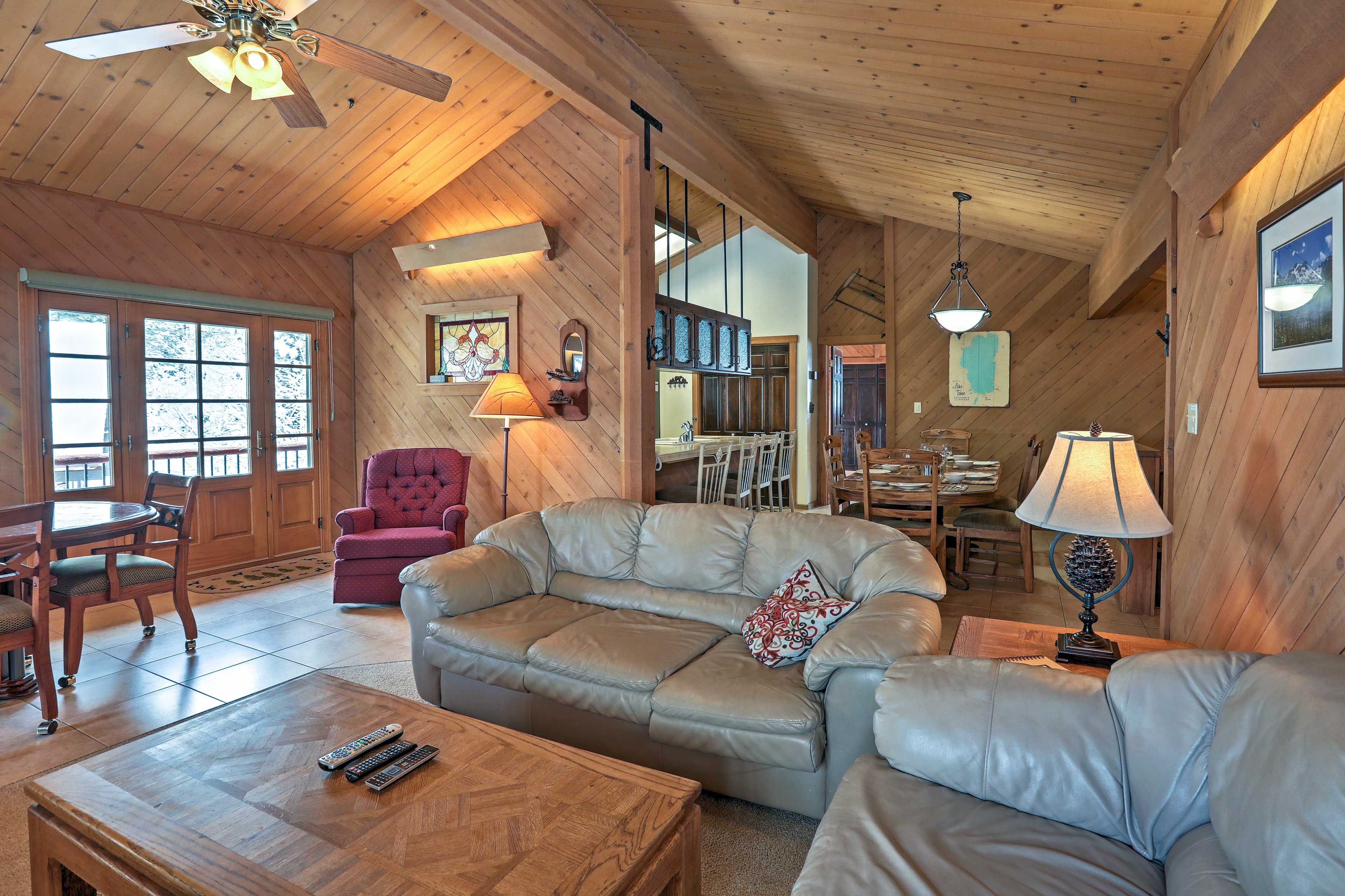 Unwind on comfortable furnishings after a long day.