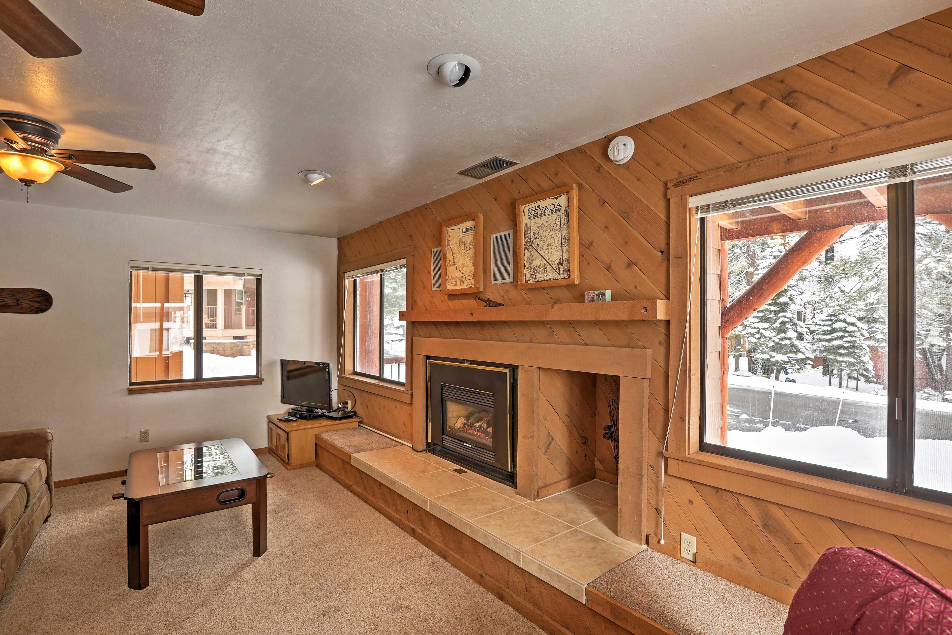Head to the rec room for a nightcap before bed.