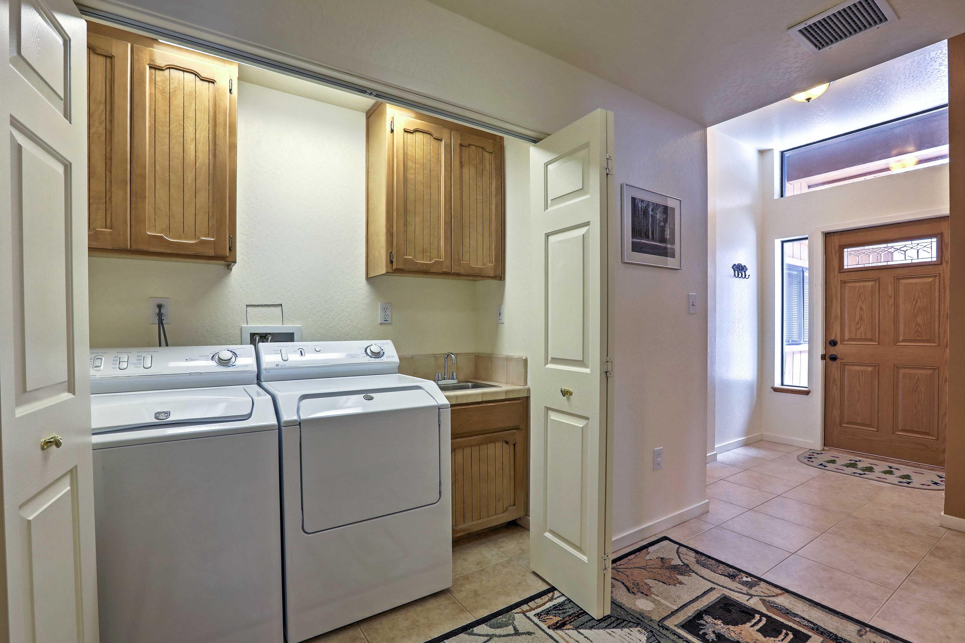 Keep clothes fresh with this convenient laundry machines.
