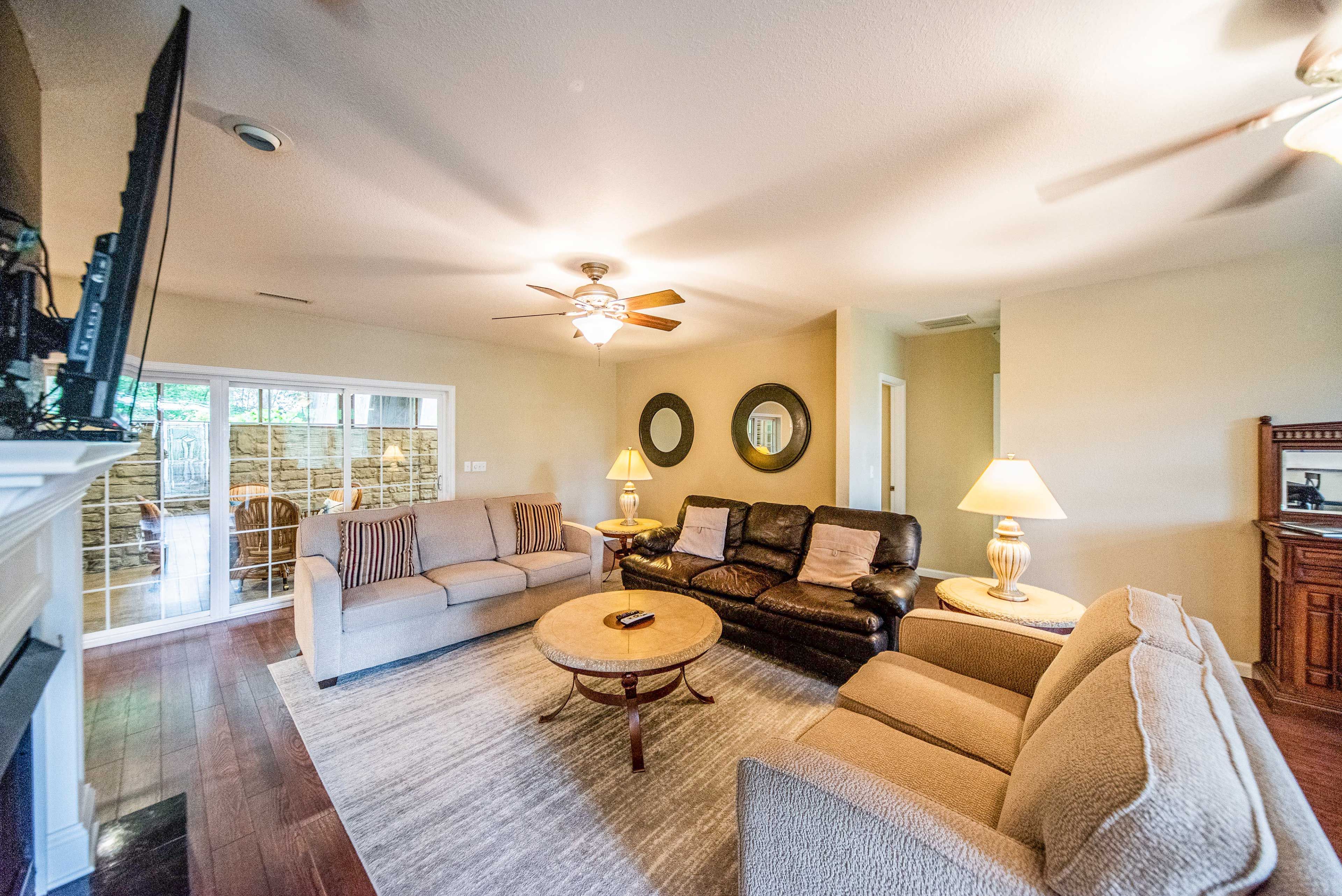 You'll love returning home to unwind on any of the plush couches.