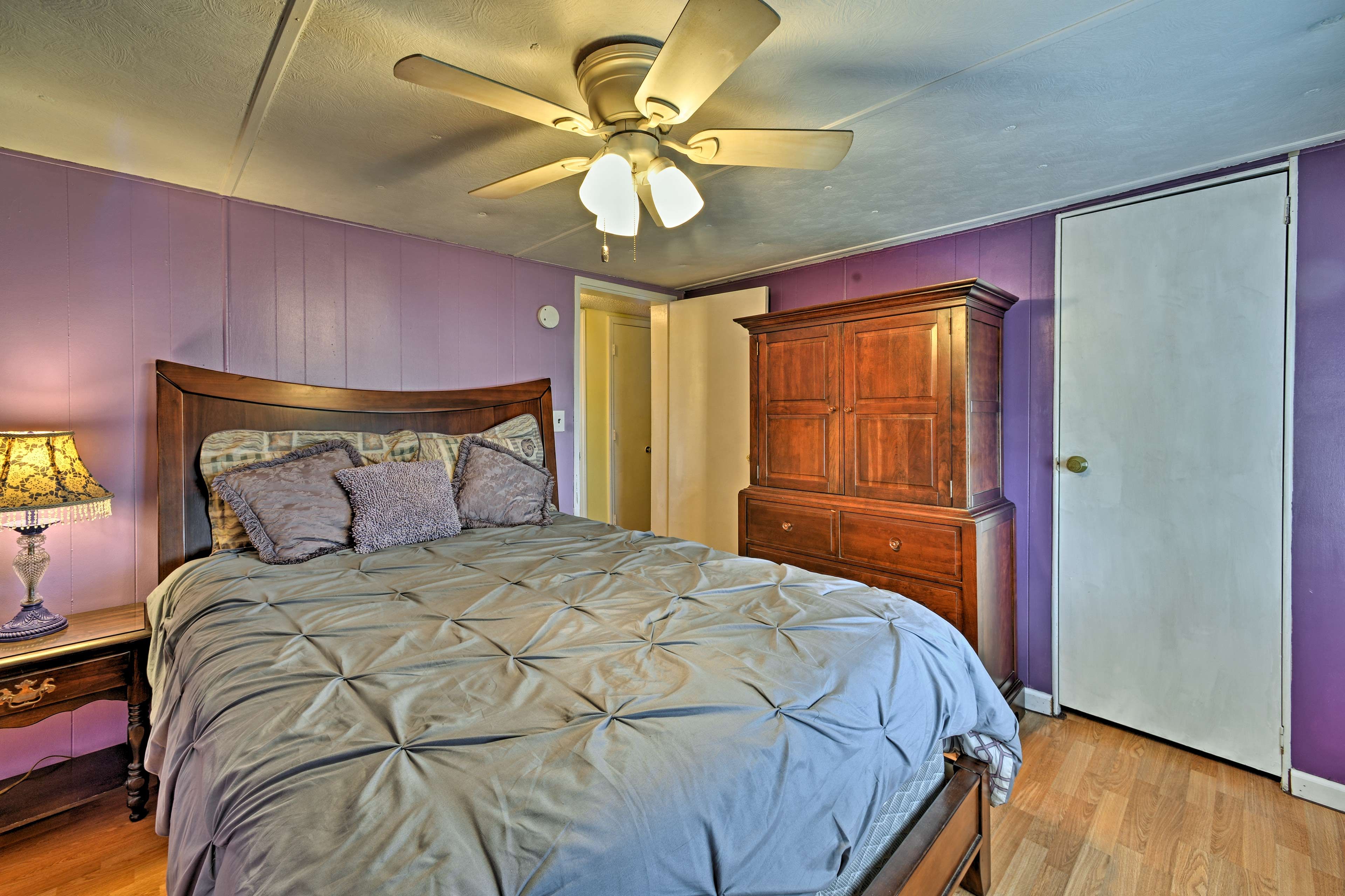 At the end of the day, retreat to one of the 3 bedrooms for rest.