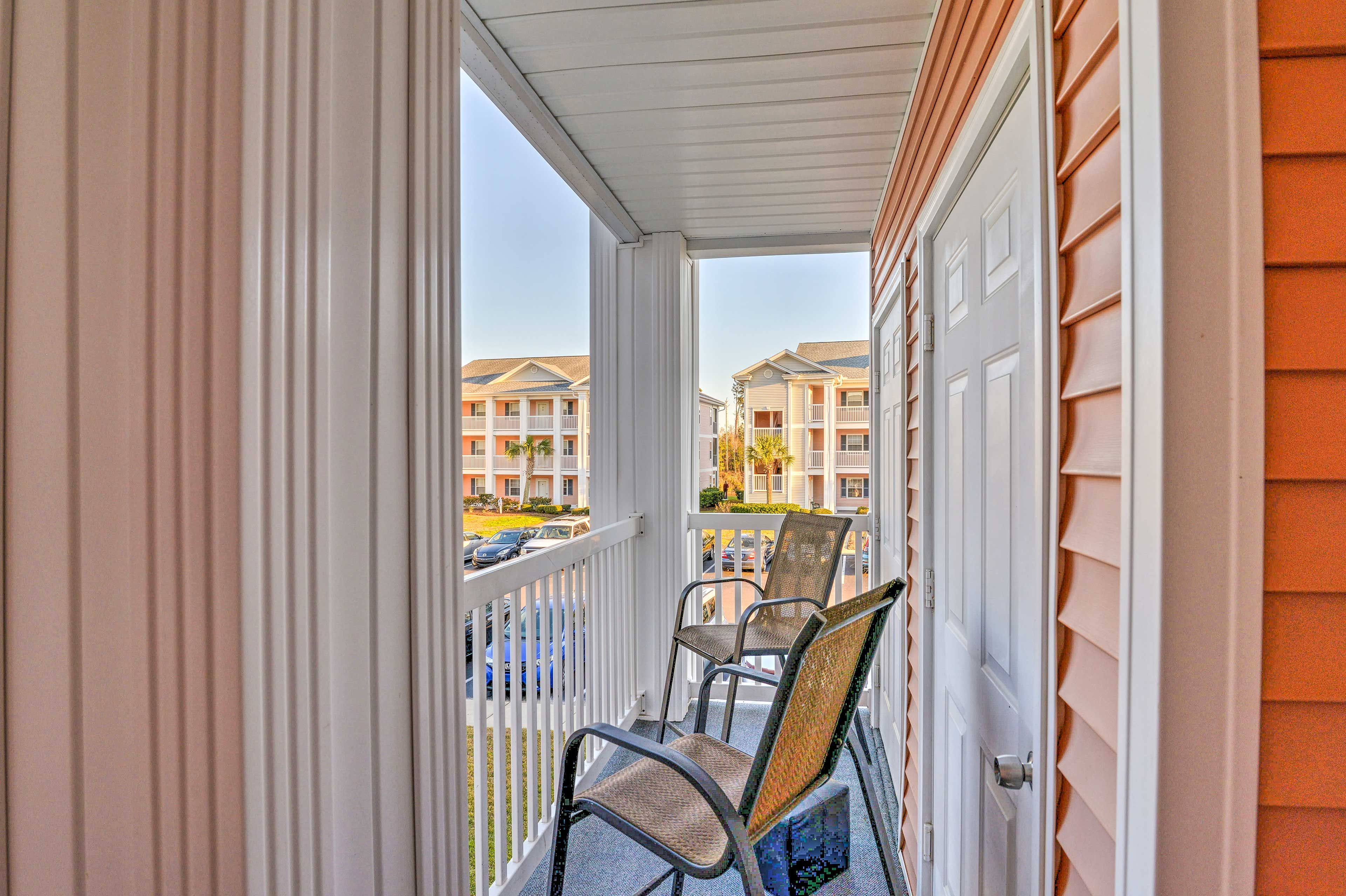 You’ll find plenty of private space to relax outside.