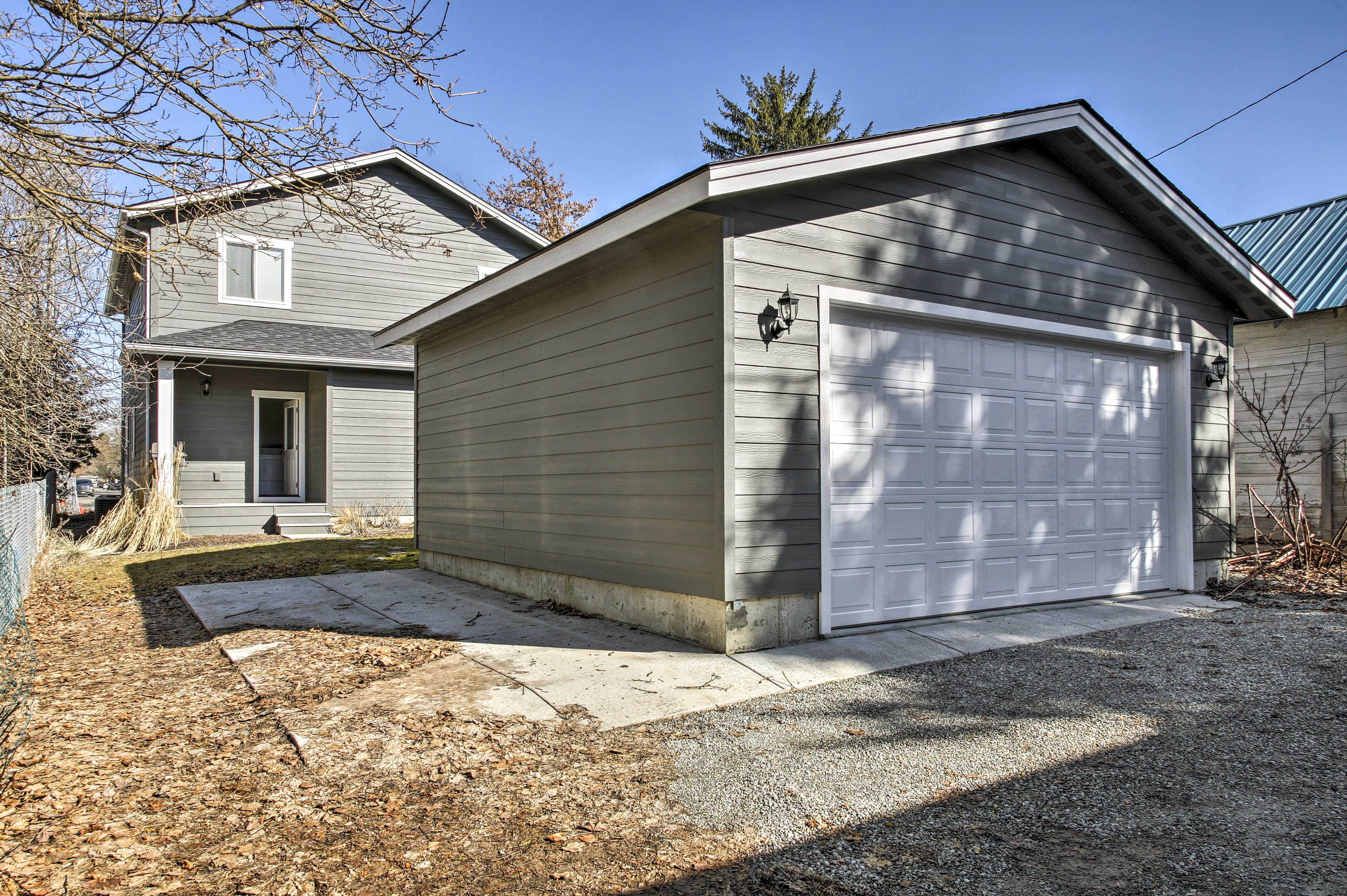 Park your car in the driveway, with plenty of street parking available as well.