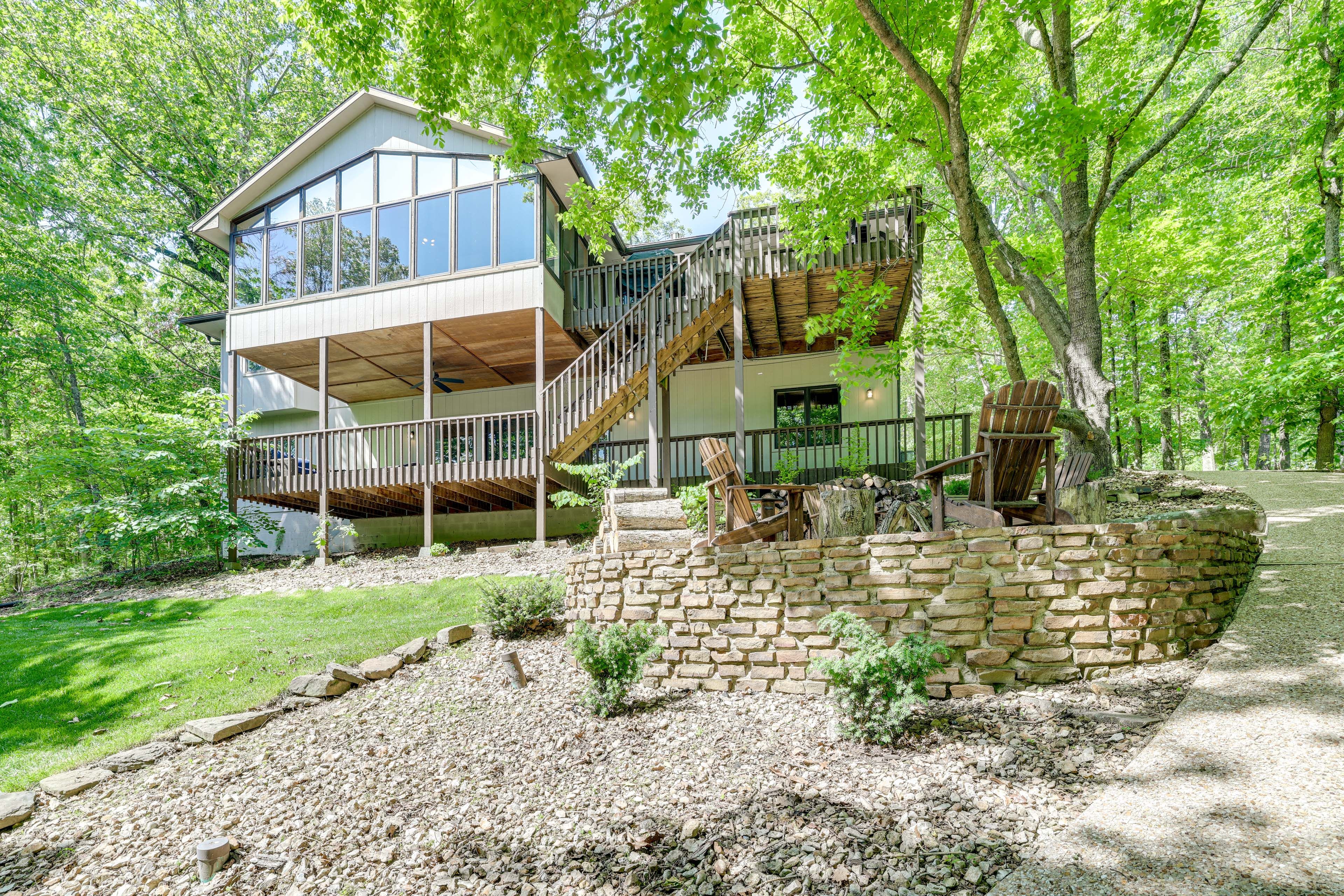 Exterior | Multi-Level Deck | Fire Pit w/ Seating