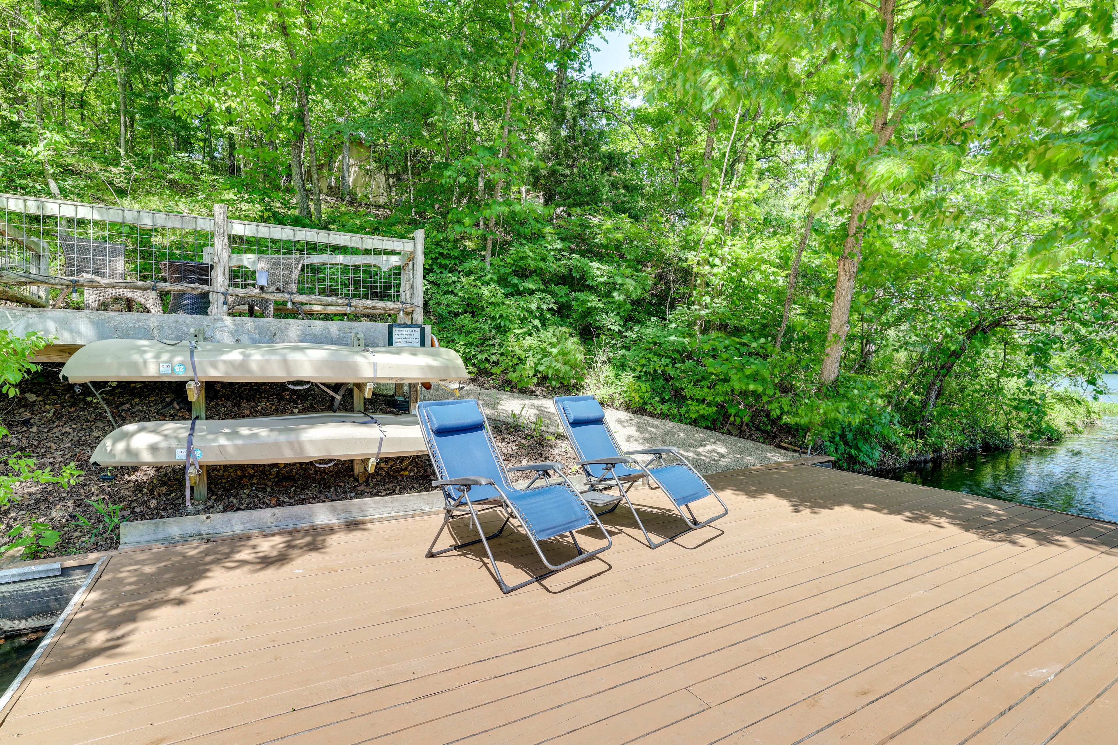 Private Dock | Lake Access