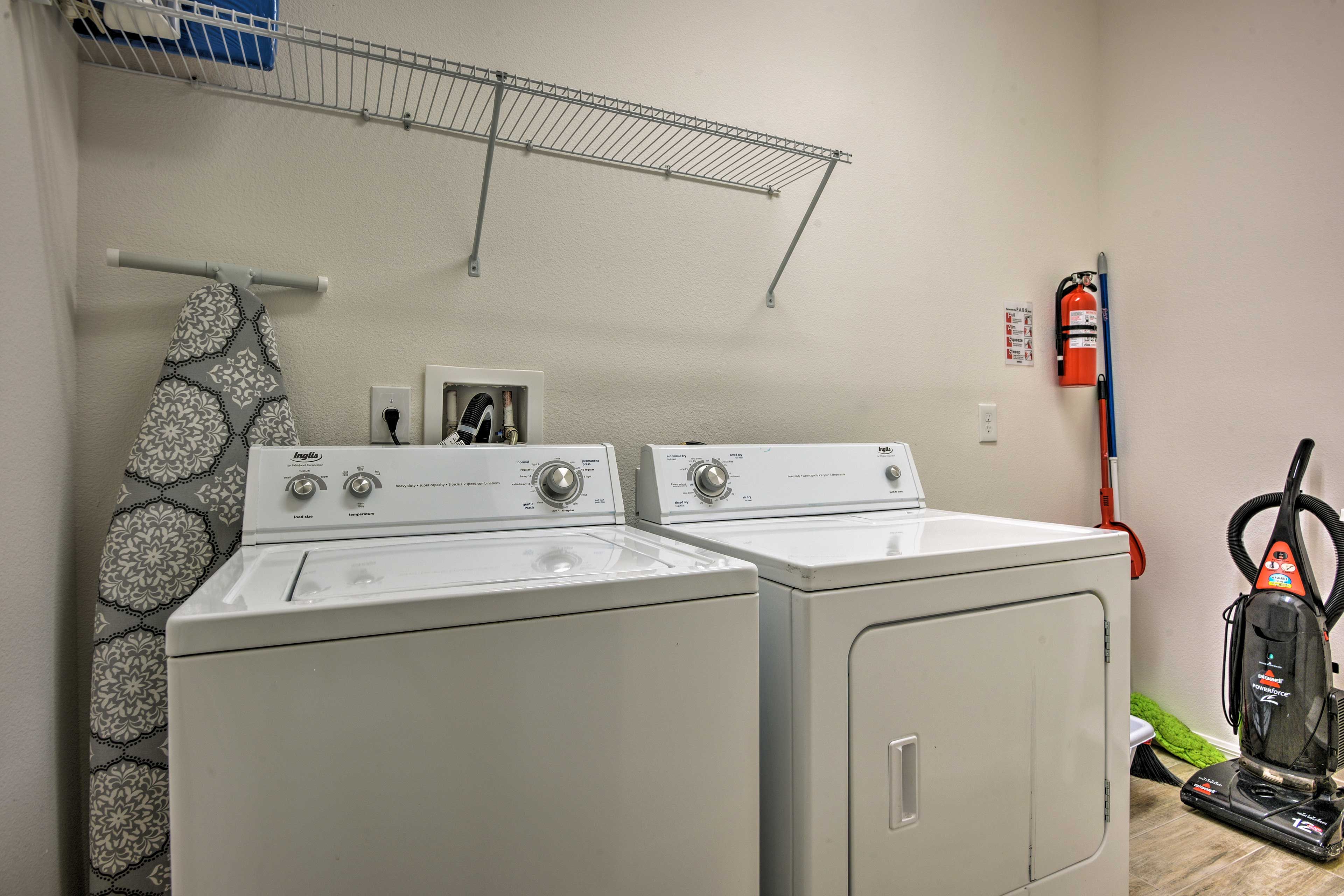 Keep your clothes clean with the in-unit laundry machines.