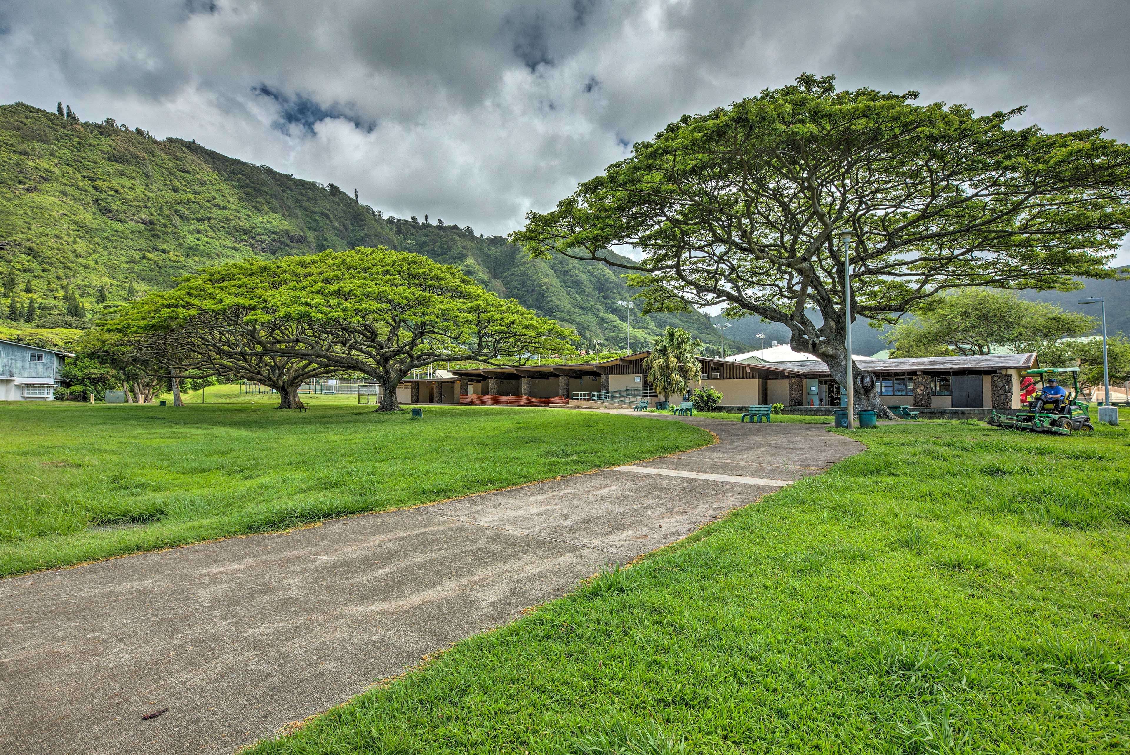 Walk all around the beautiful, green valley.