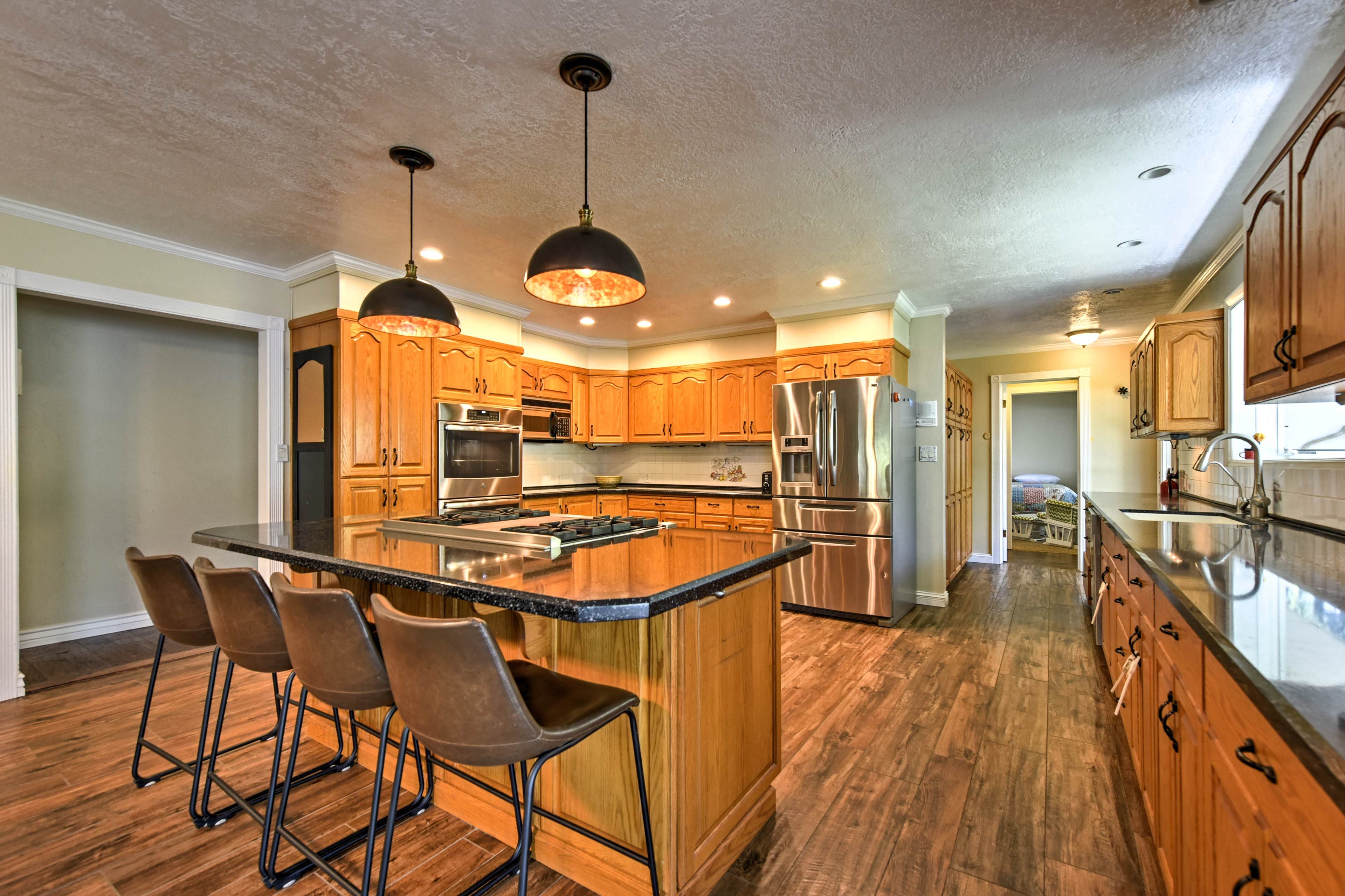 Explore the Wellsville Mountains from this vacation rental house.
