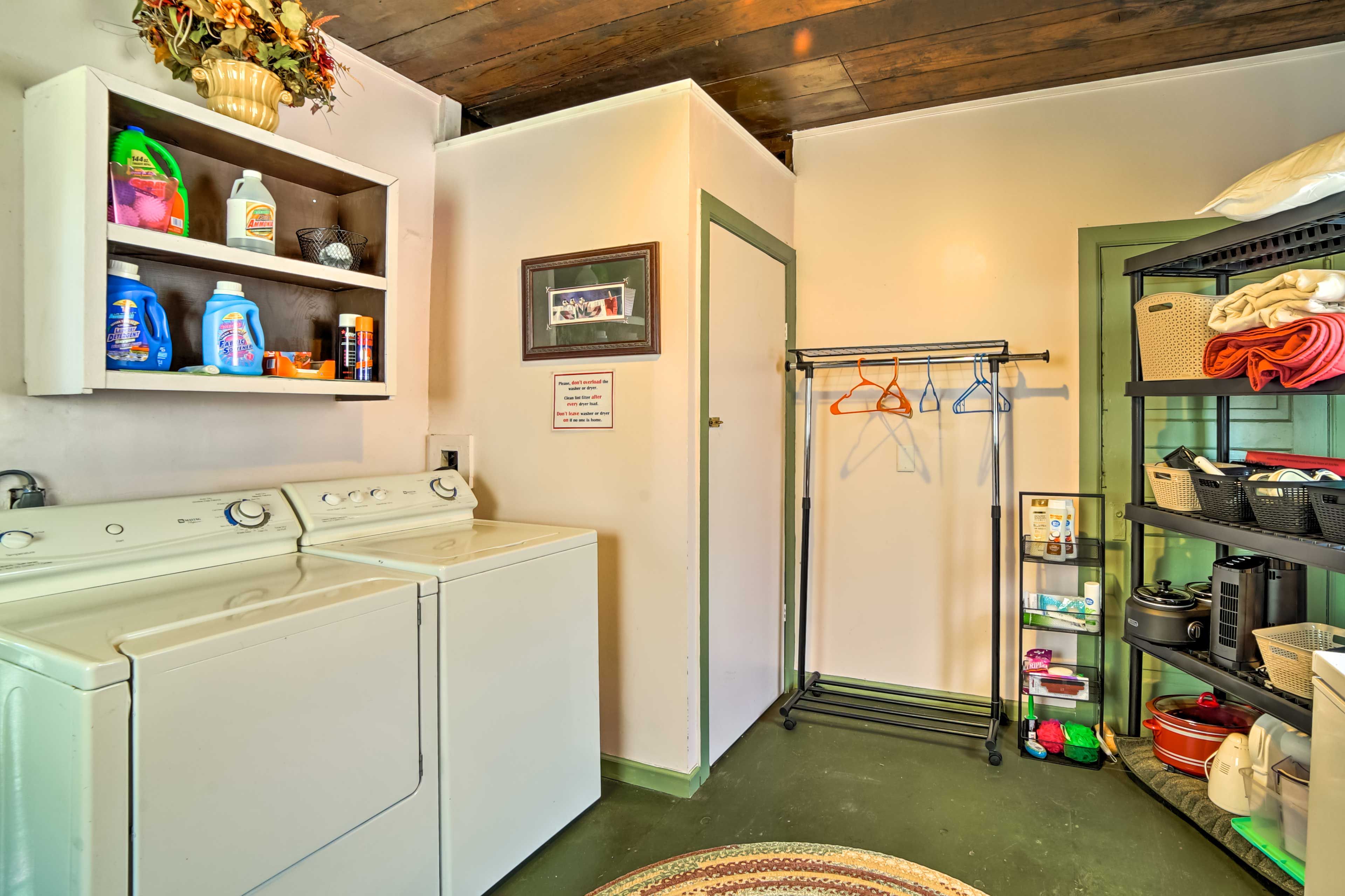 Laundry Room | Detergent Provided