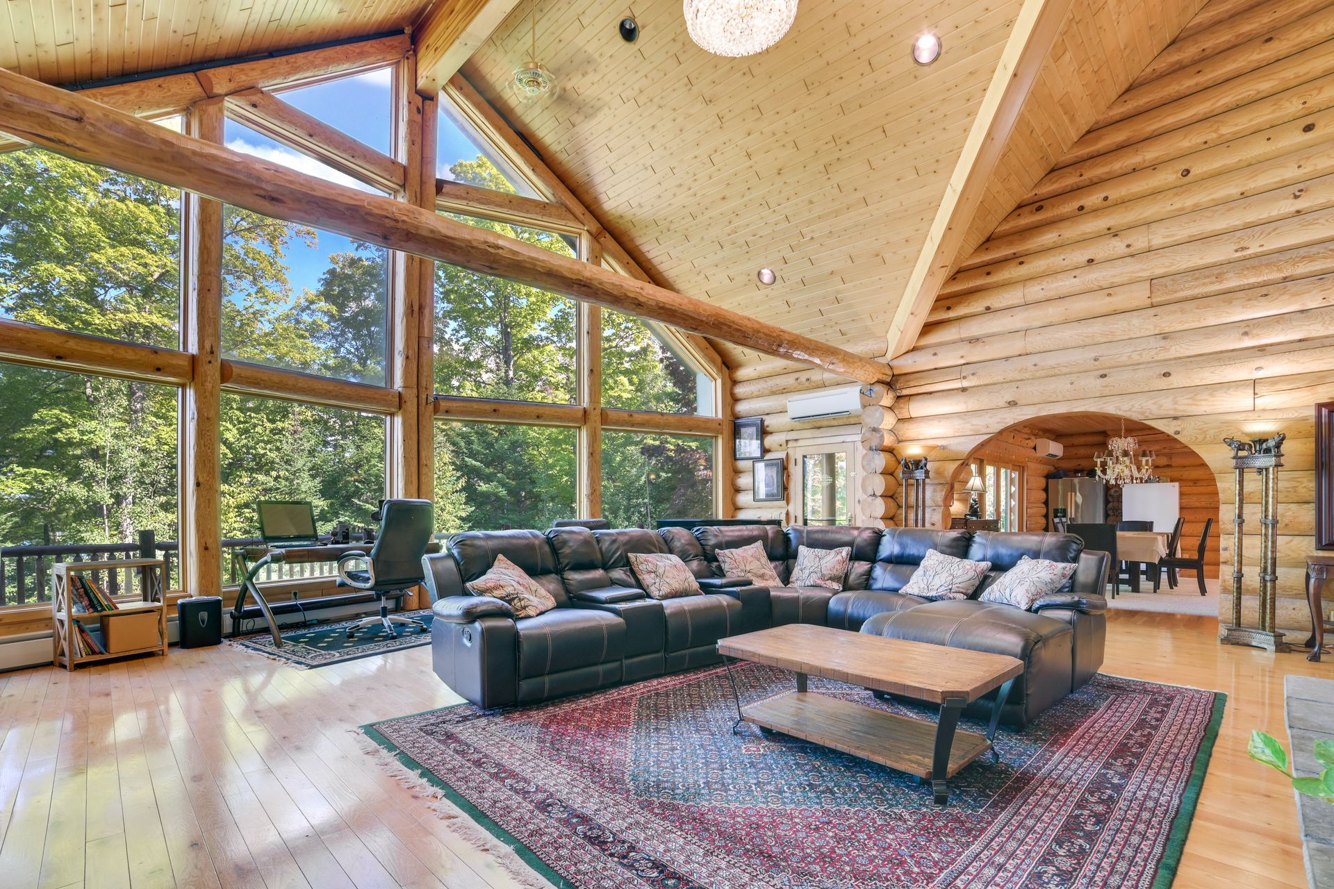 Luxury Log Castle — 6BR, 5.5BA, 8,500 sq ft with St Mary's River views