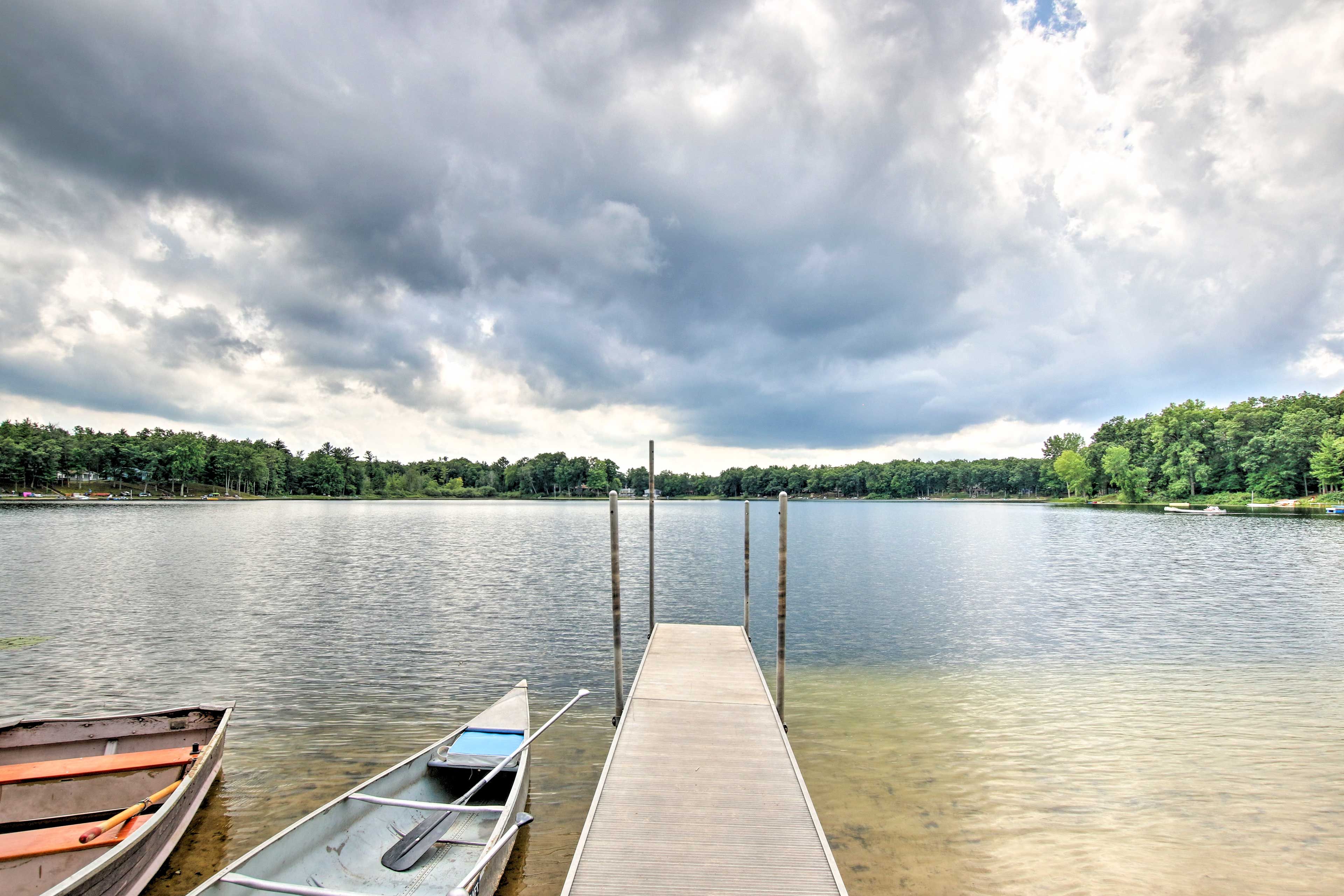 Endless lake adventures await your stay at this beautiful property.