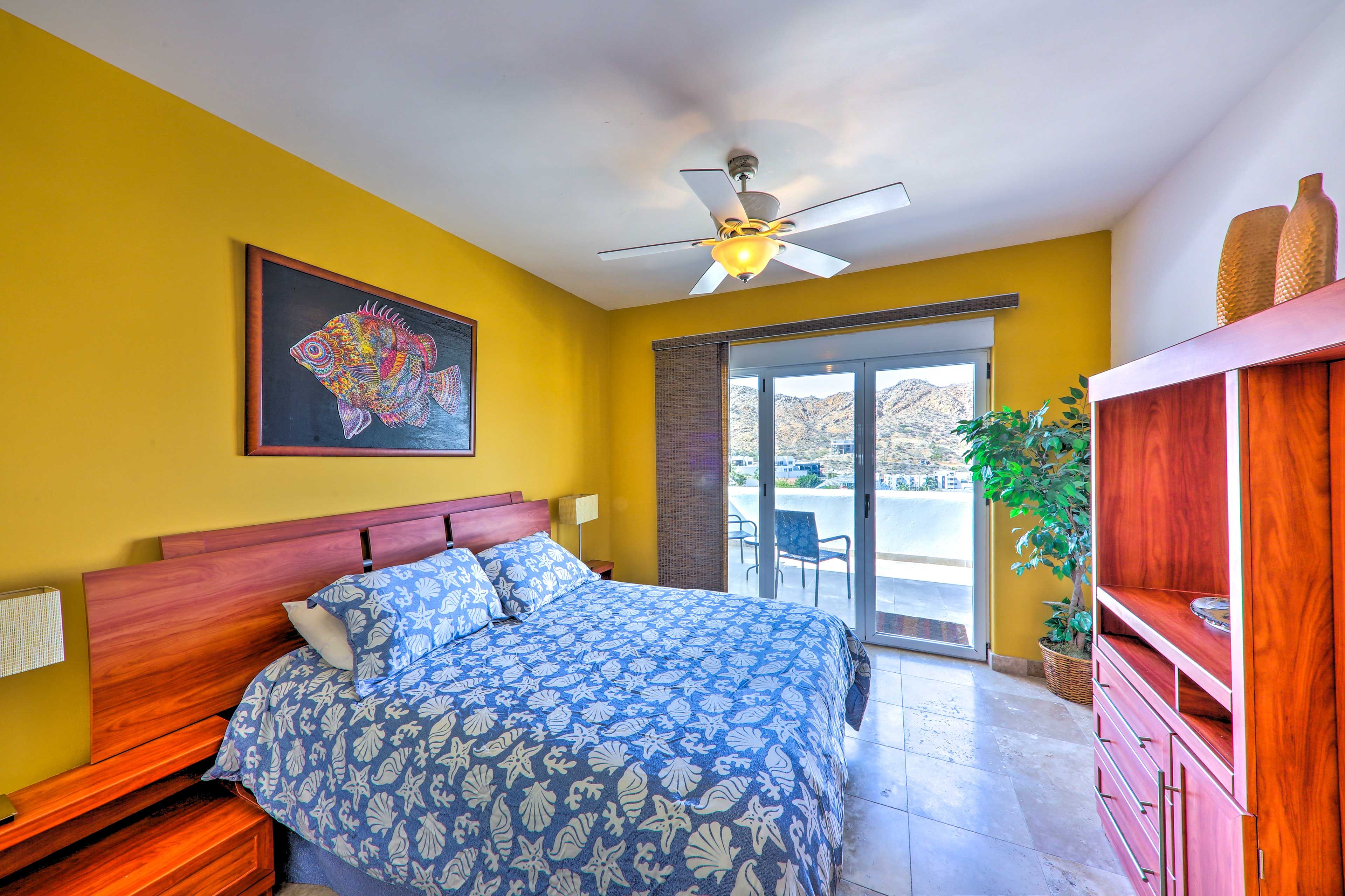 Bedroom 1 | Queen Bed | Balcony Access