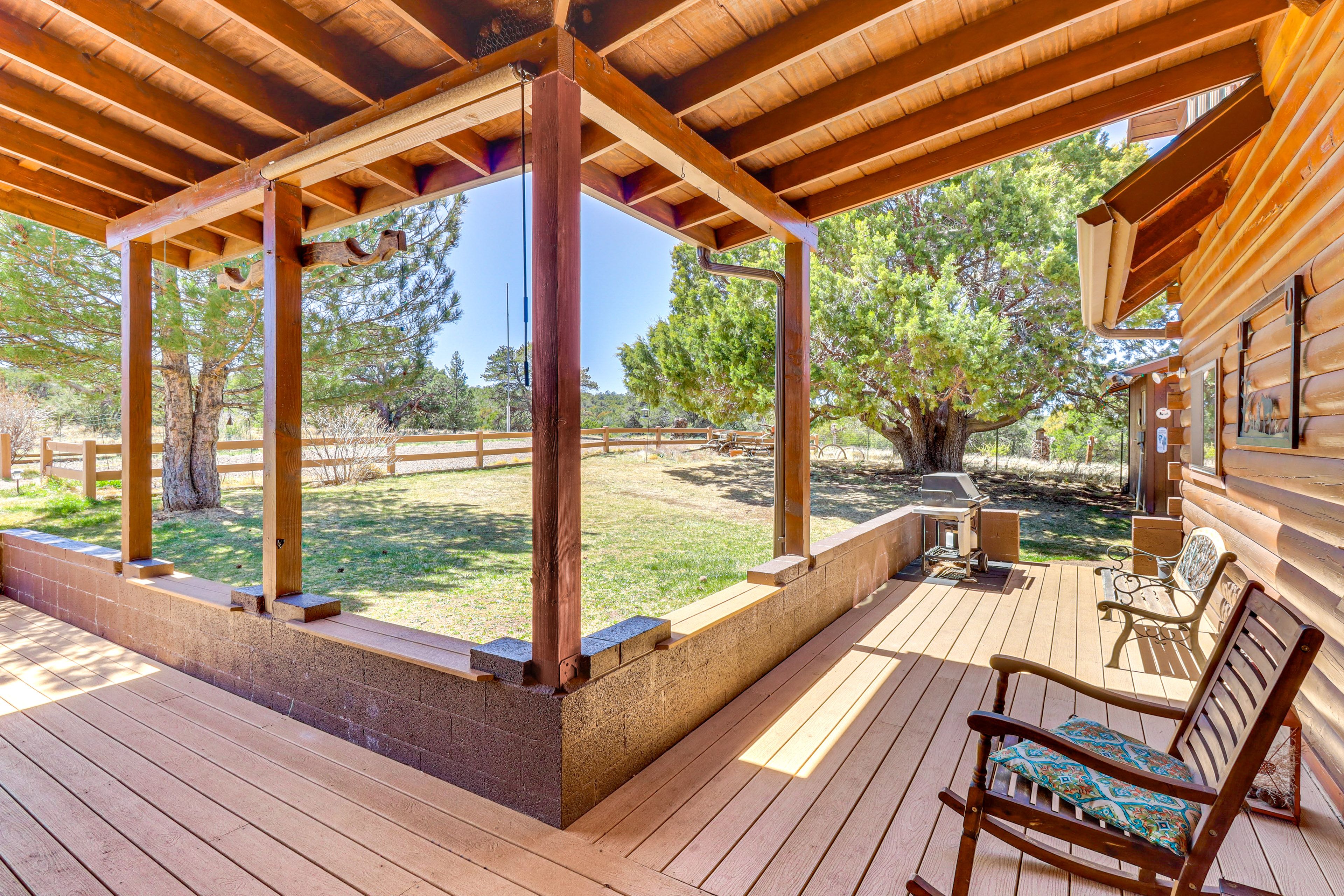 Covered Porch | Gas Grill
