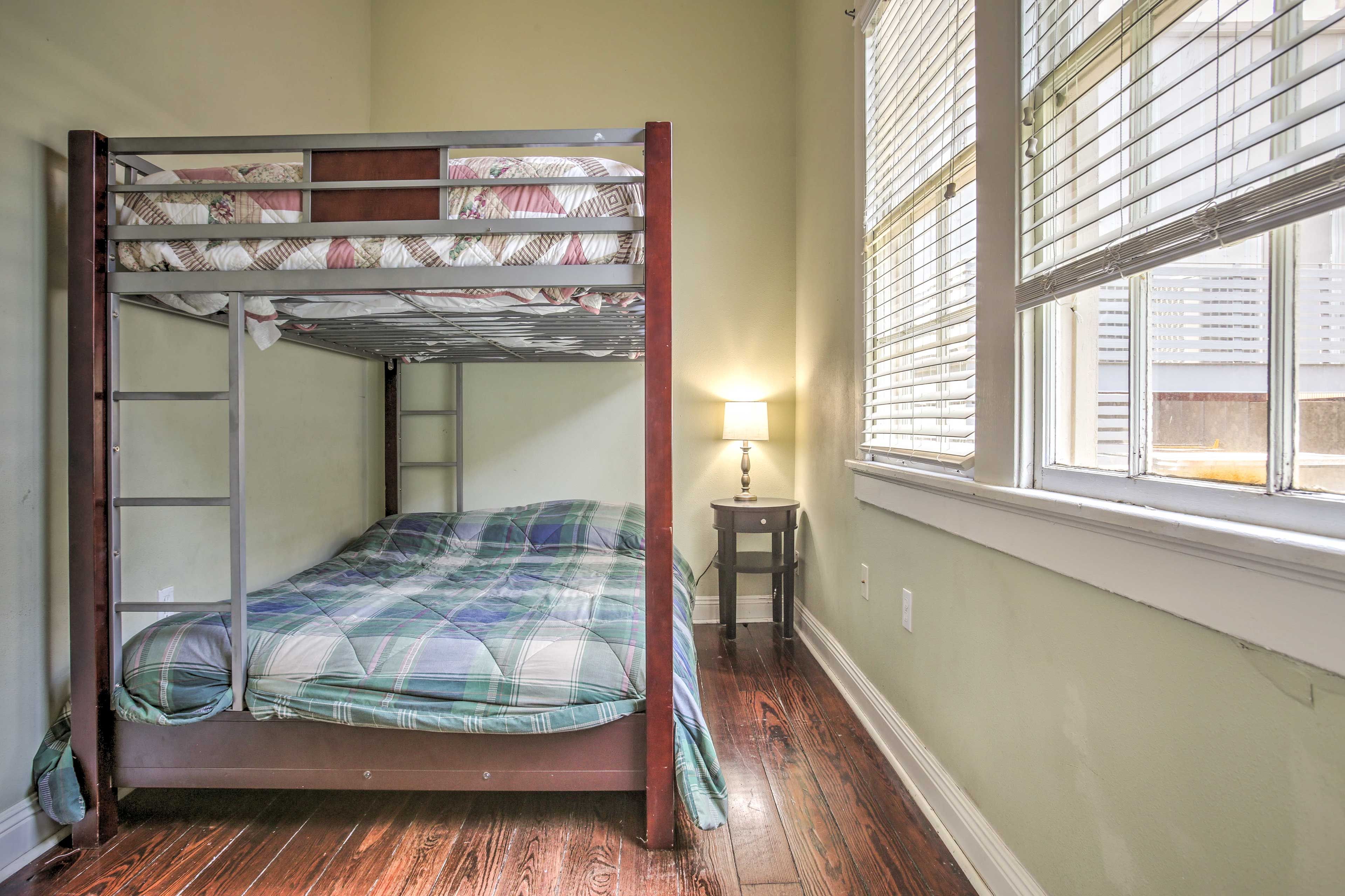 The full-over-full bunk bed is perfect for kids of all ages!