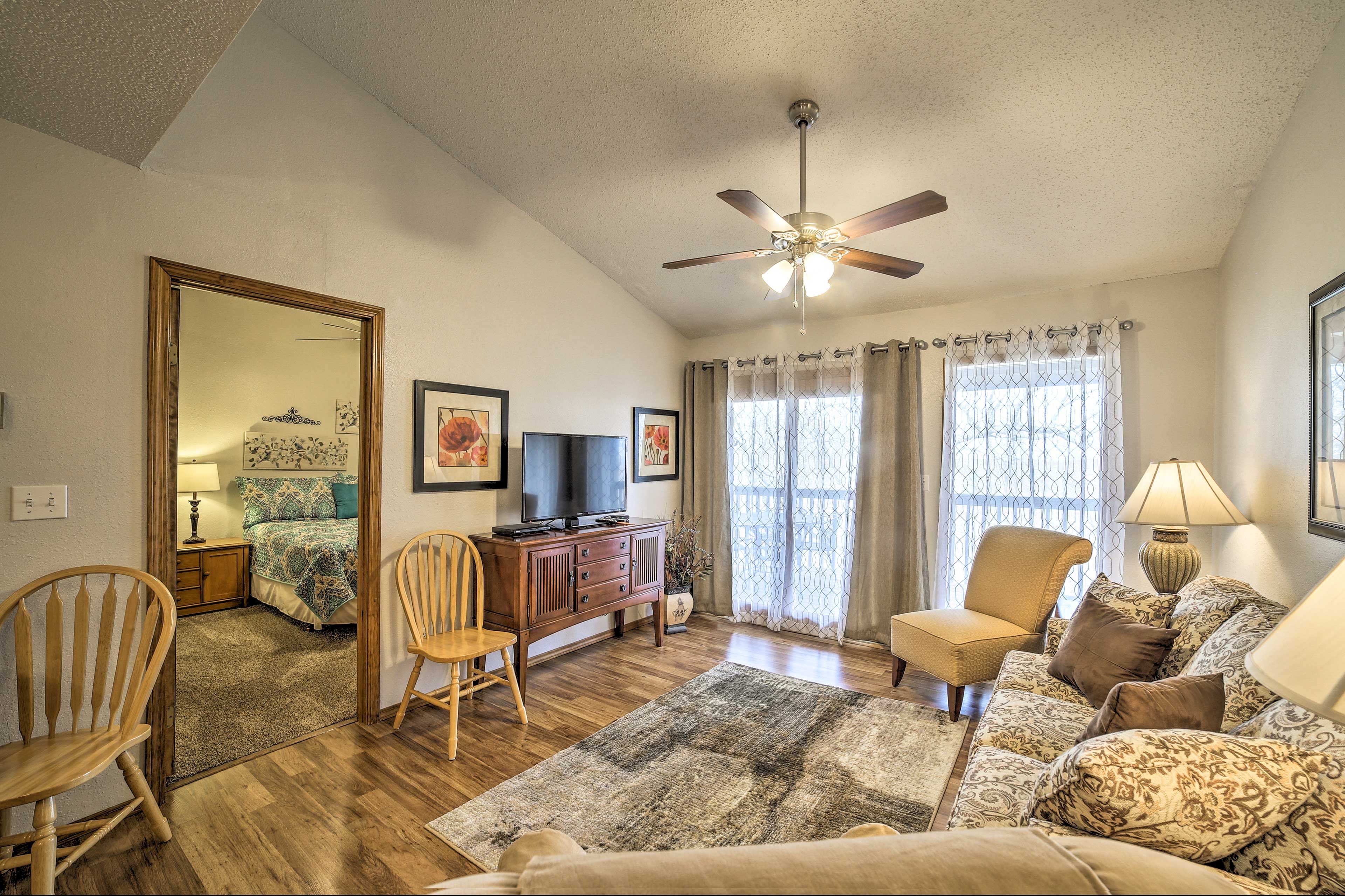Gather with your loved ones in the spacious living room.