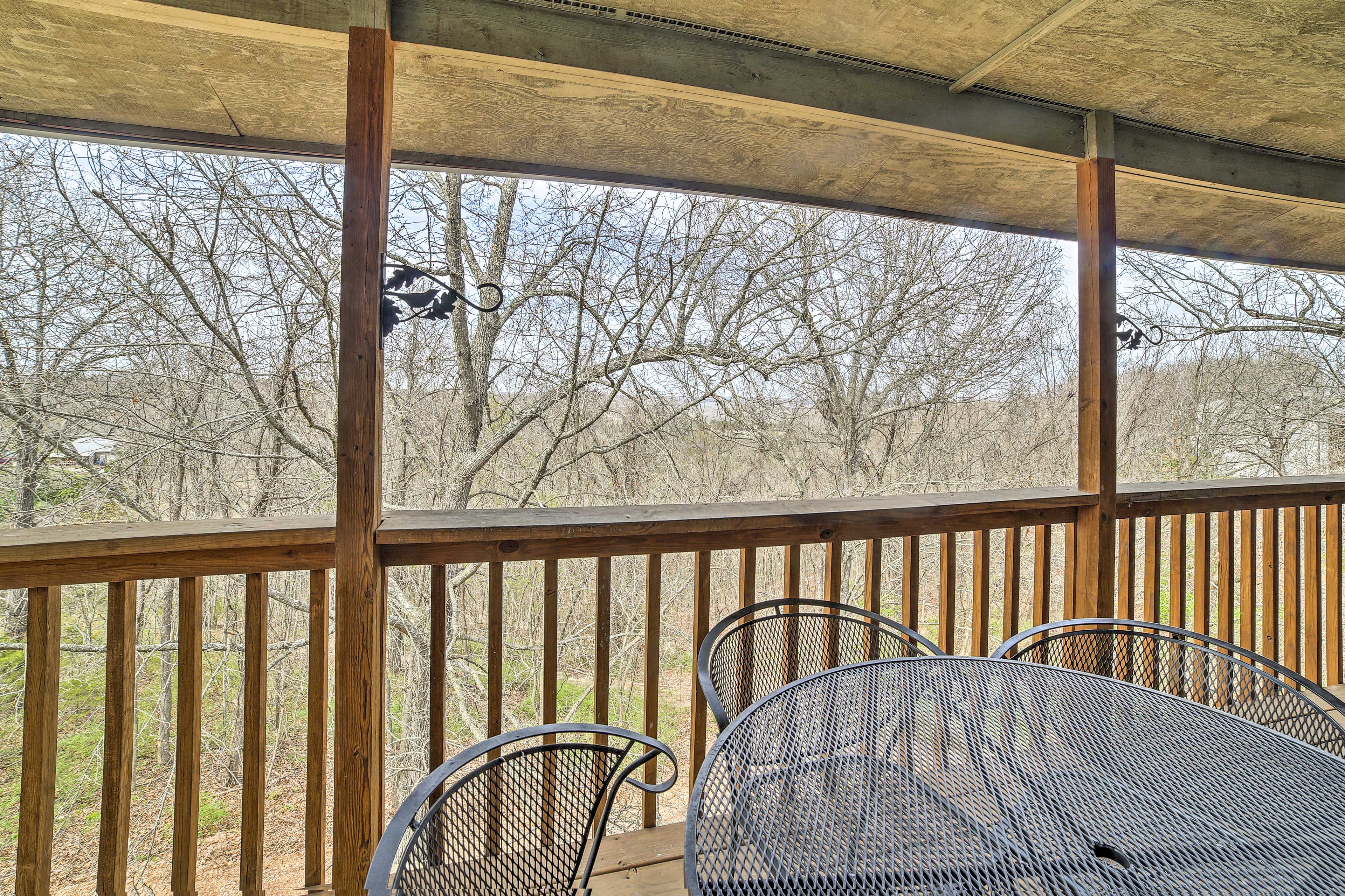 Listen to the sounds of nature as you wine and dine.