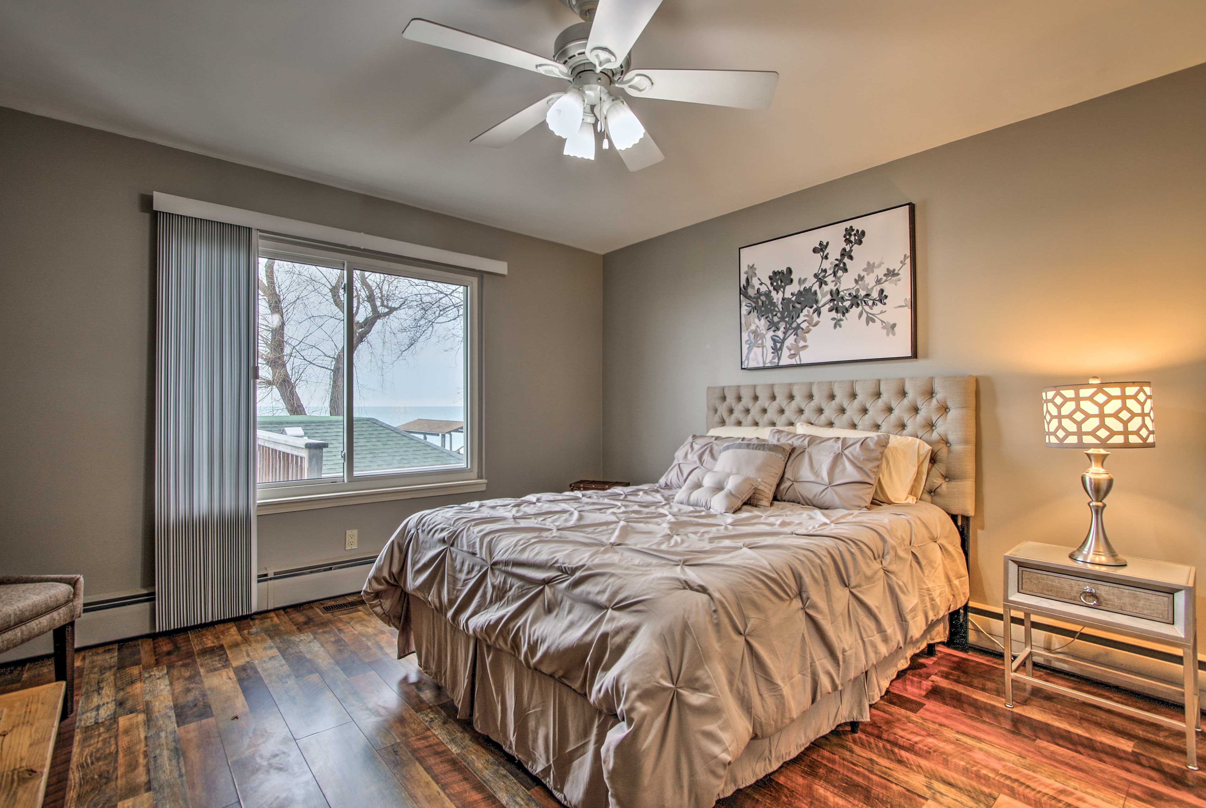 A spacious bedroom and junior deluxe suite await.