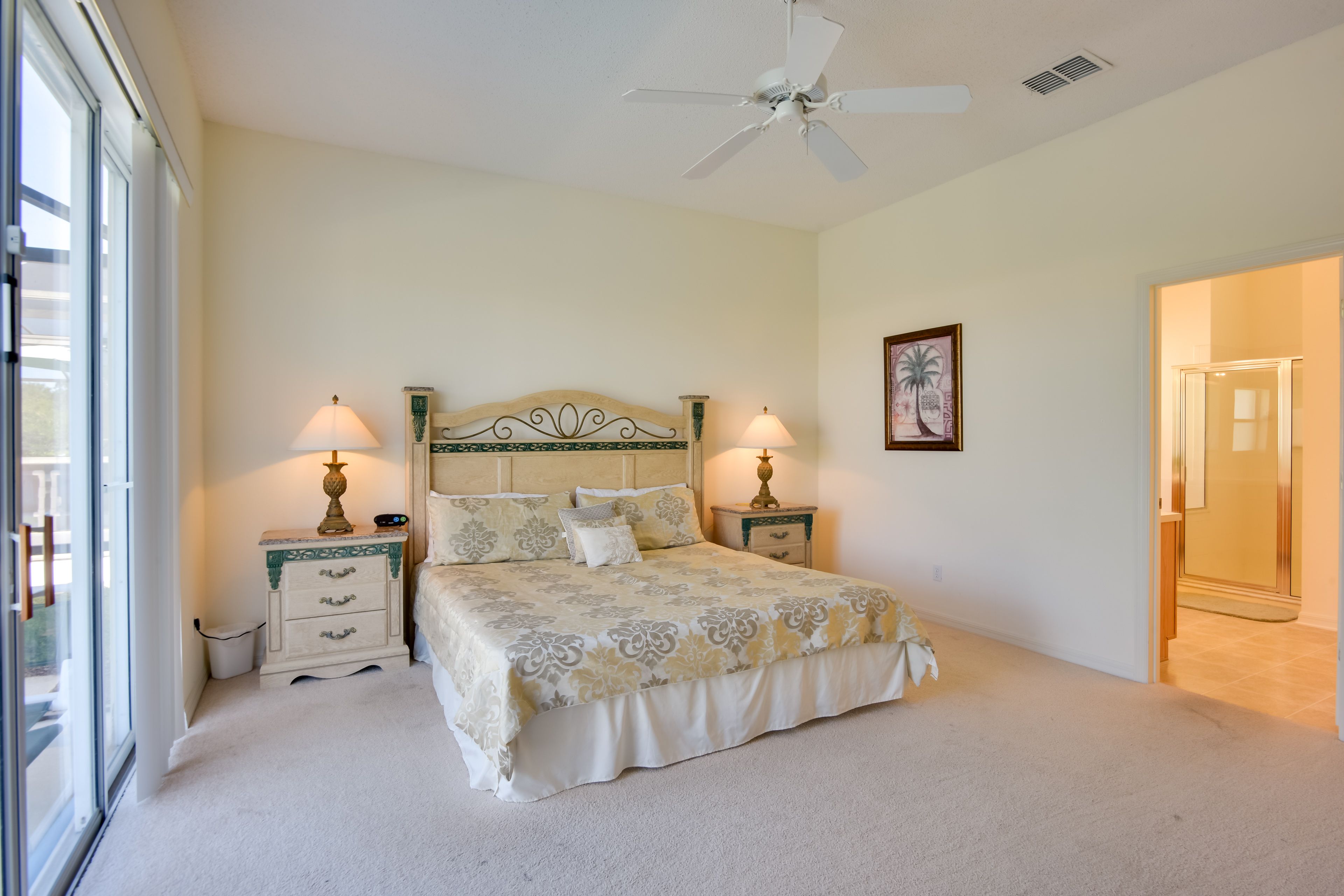 Bedroom 1 | King Bed | 1st Floor | Patio Access