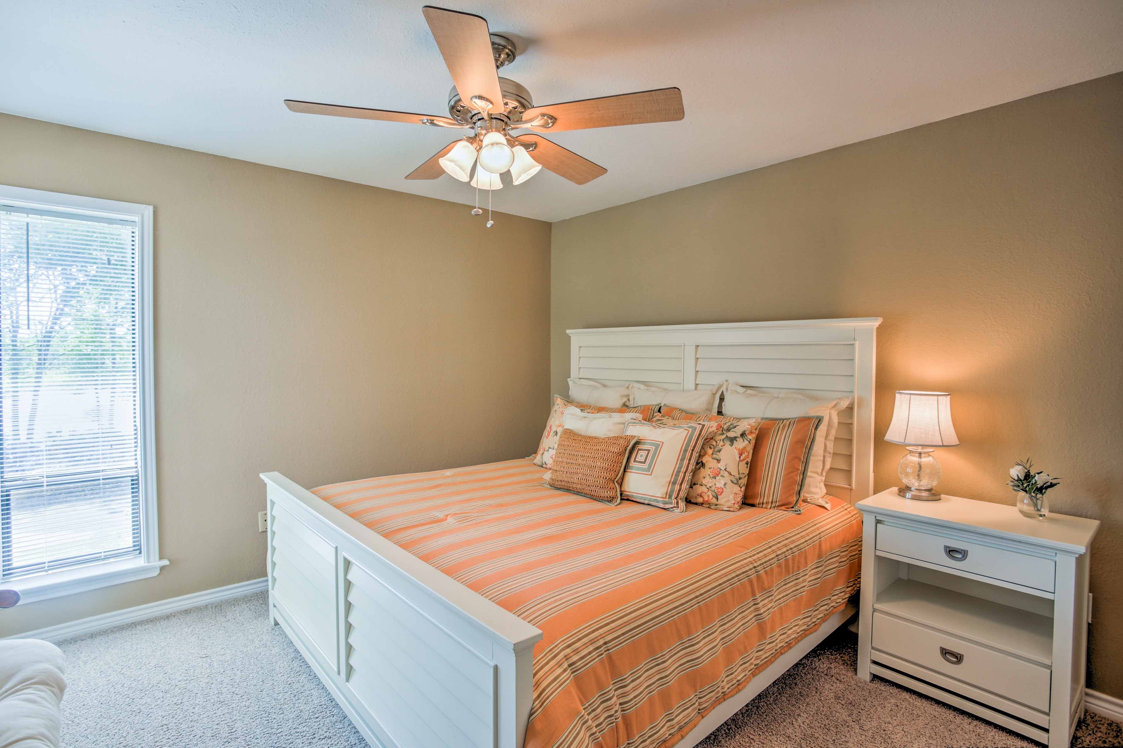 You'll find a king bed in the second bedroom.