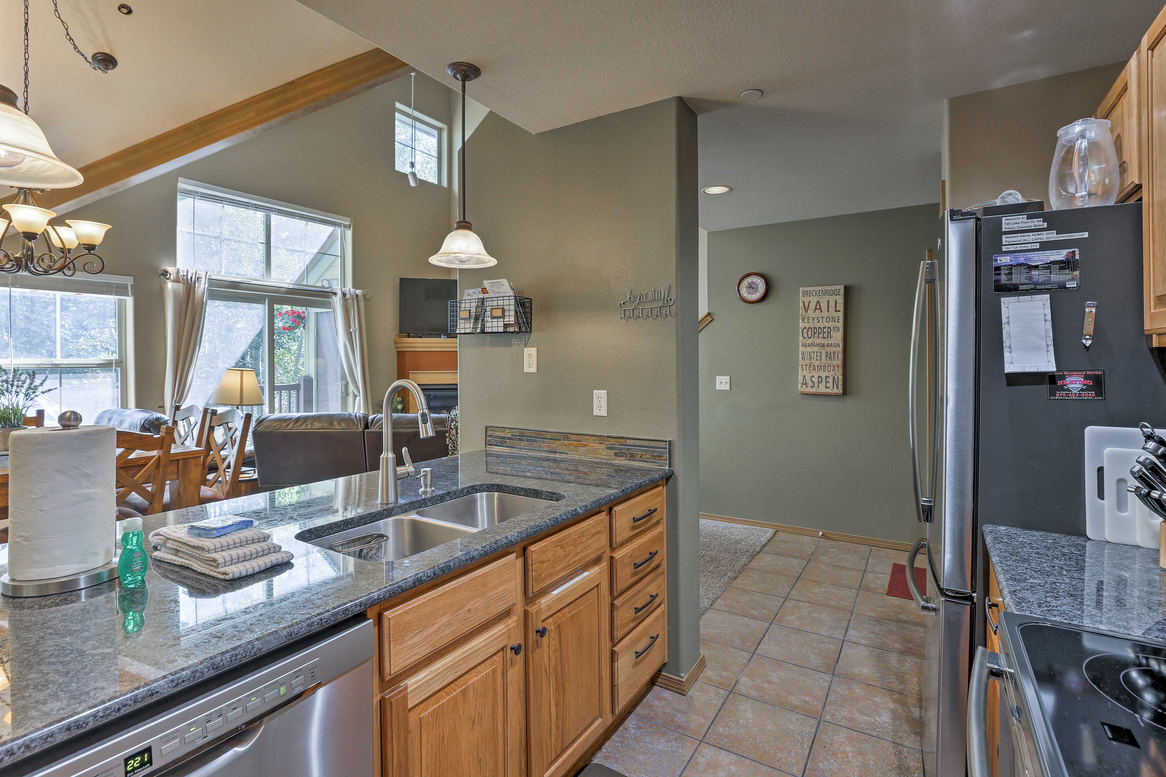 The kitchen has been newly renovated - sure to impress any chef!