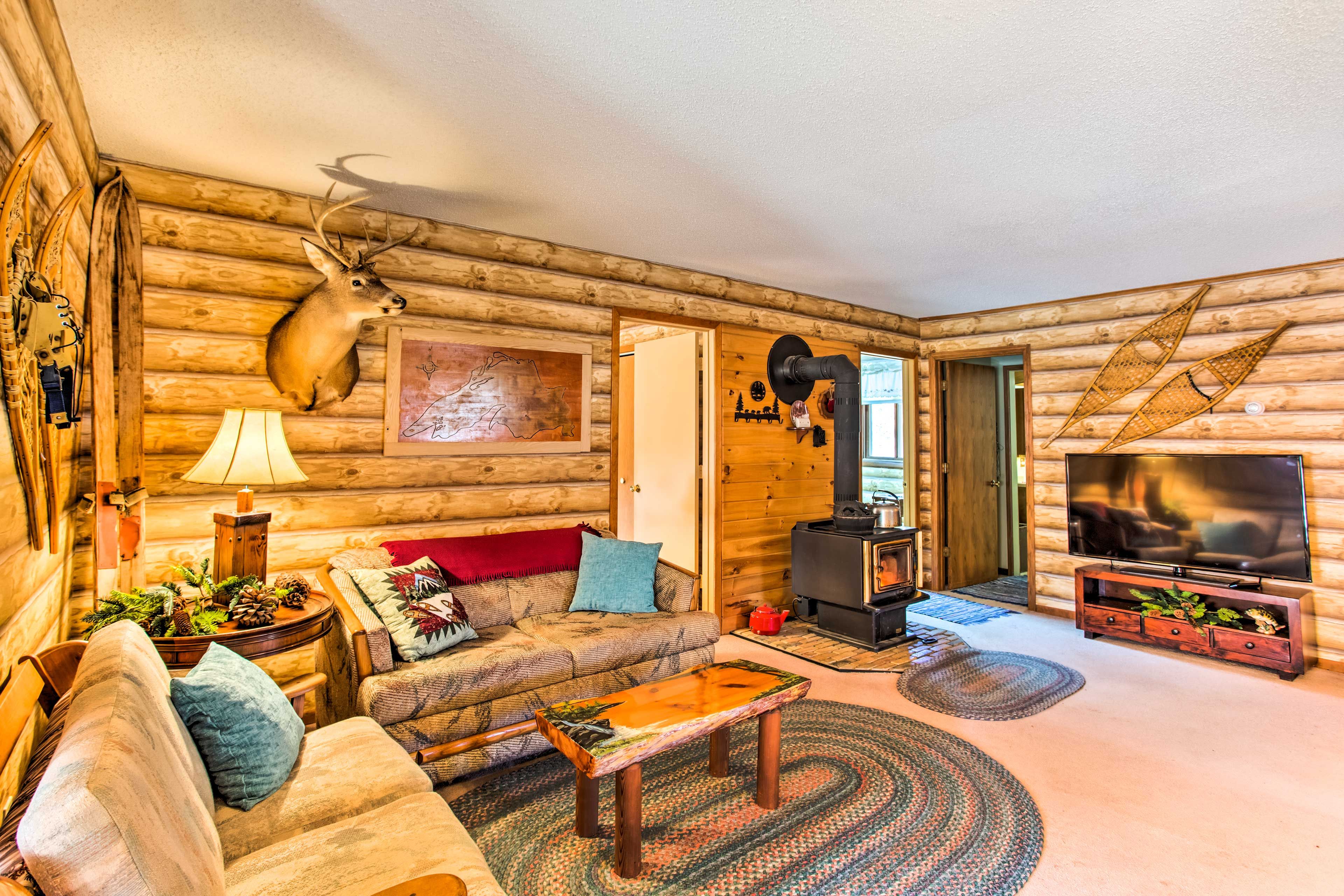 Lake Nebagamon Vacation Rental | 2BR | 1.5BA | 1,260 Sq Ft | 1 Step Required