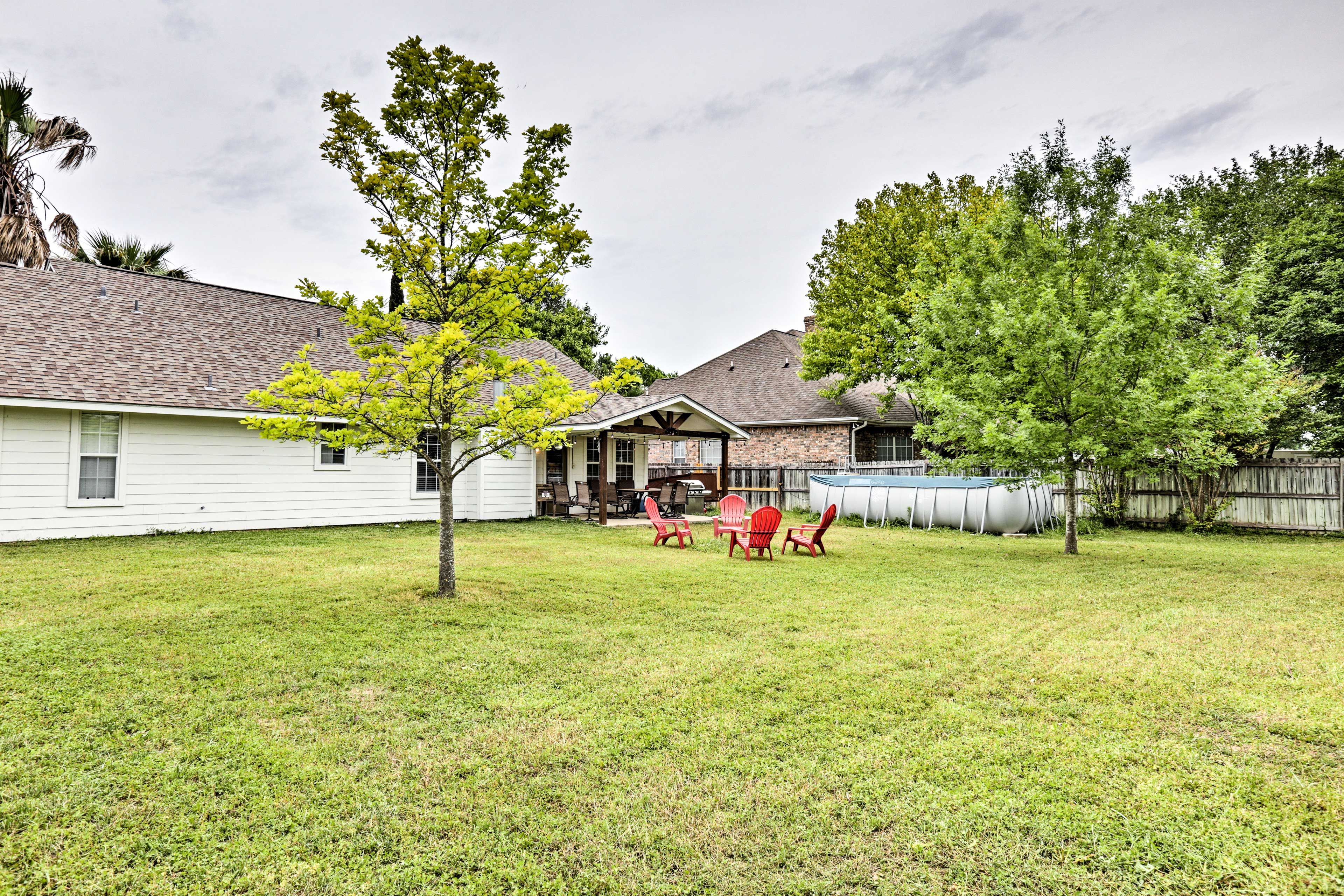 Fenced-In Yard | Covered Porch | Pool Unavailable (Under Repair)