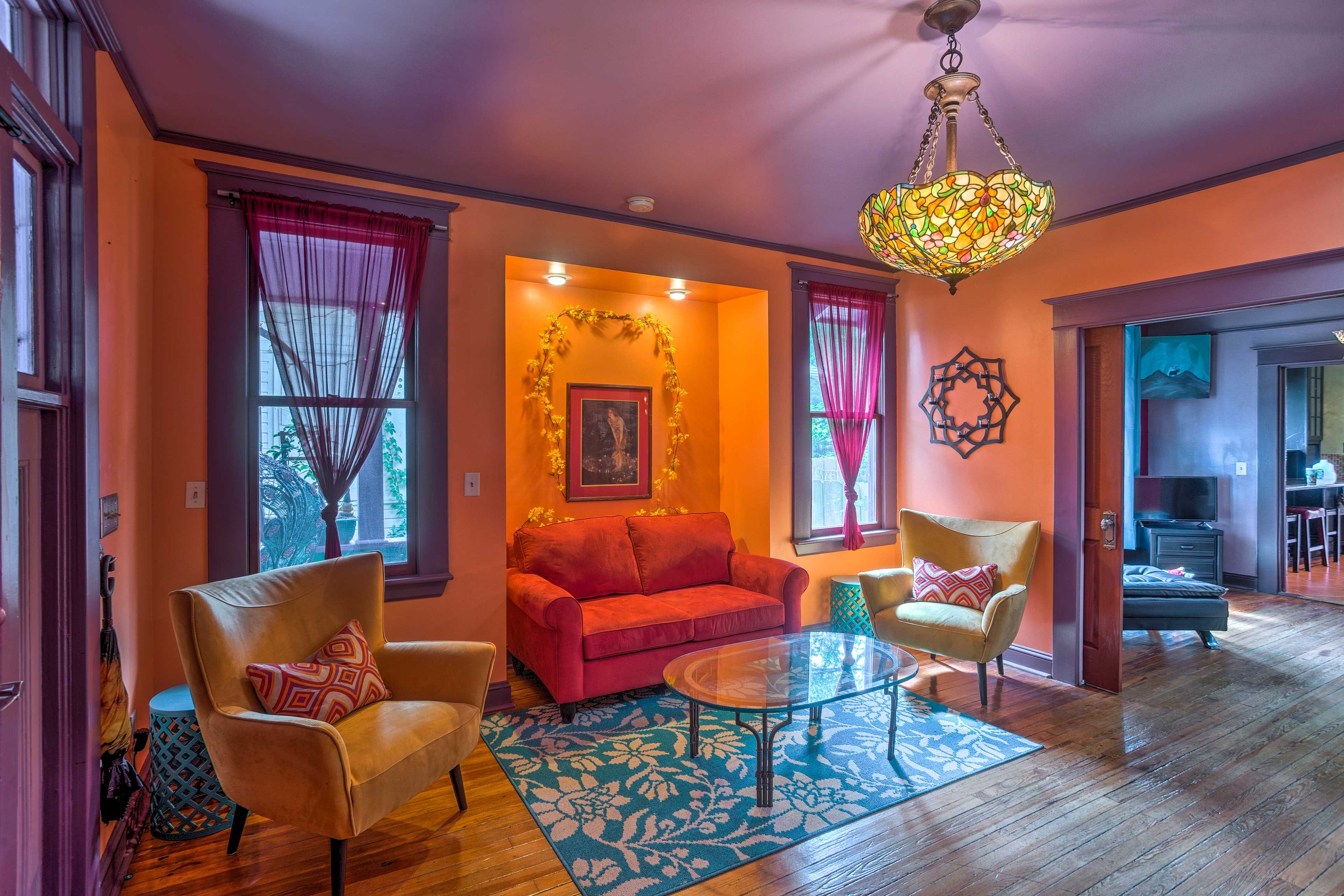 You're sure to love the vibrant colors throughout the home!